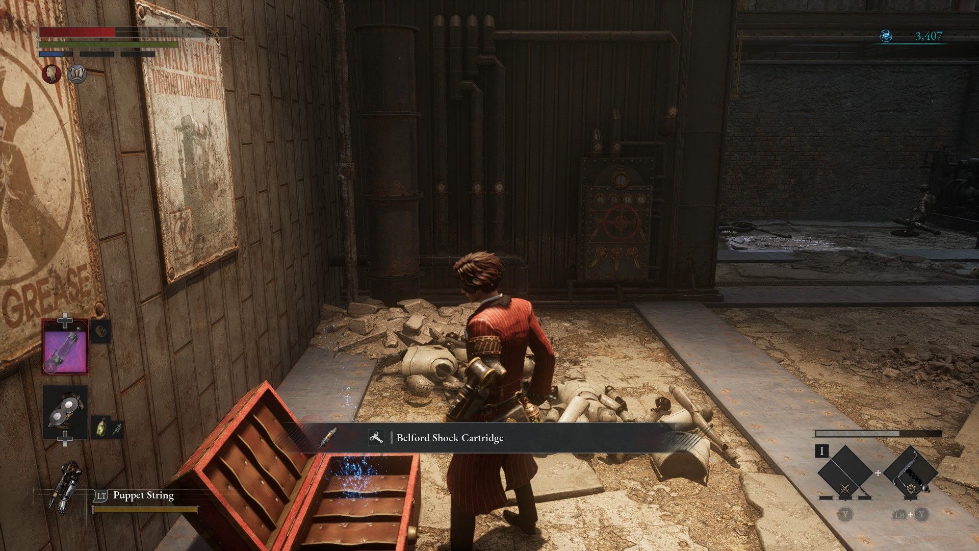 P Opens Chest And Finds Belford Shock Cartridge In Lies of P