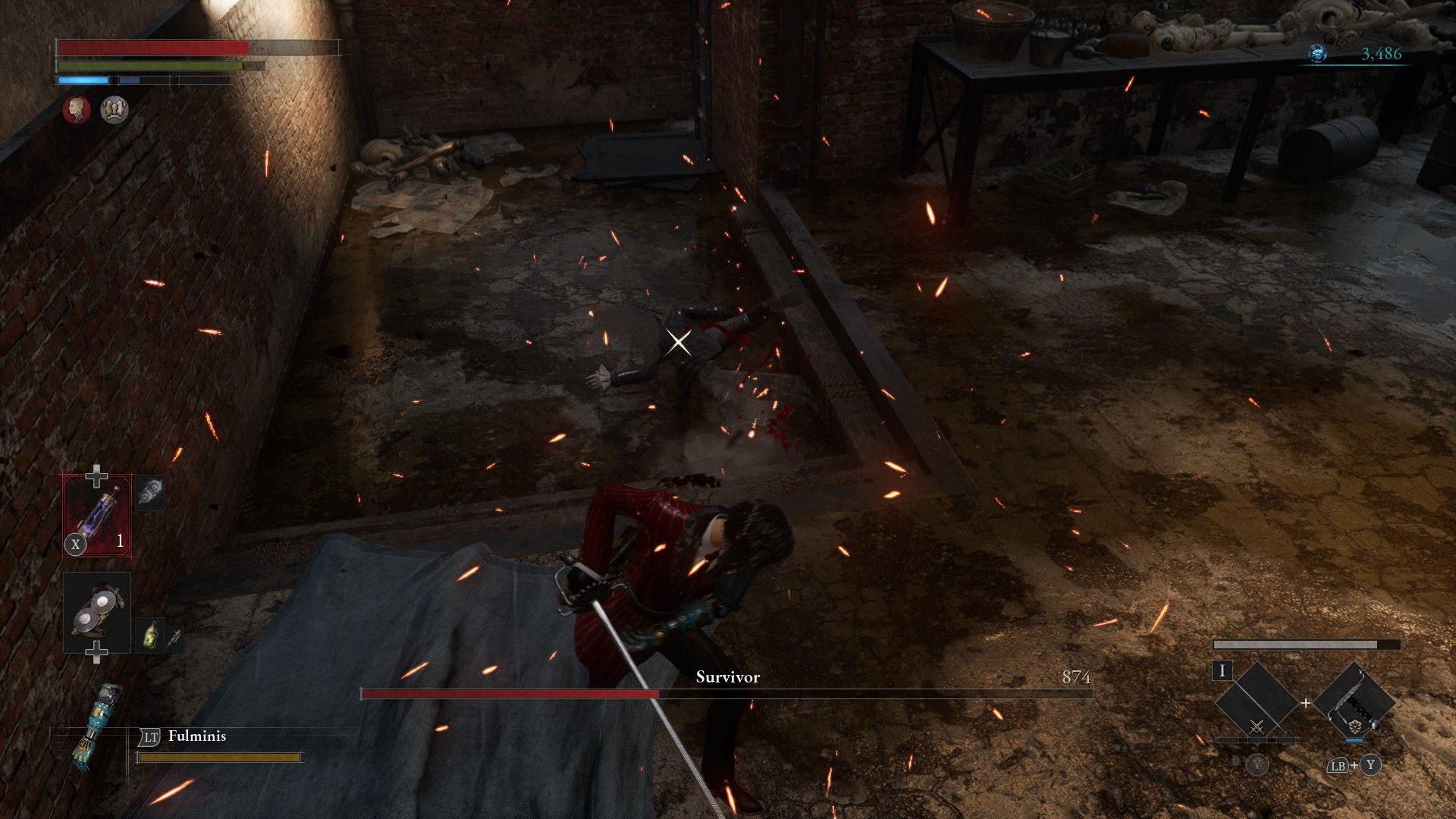 P Backstabs Survivor And Survivor Falls On Front In Lies of P