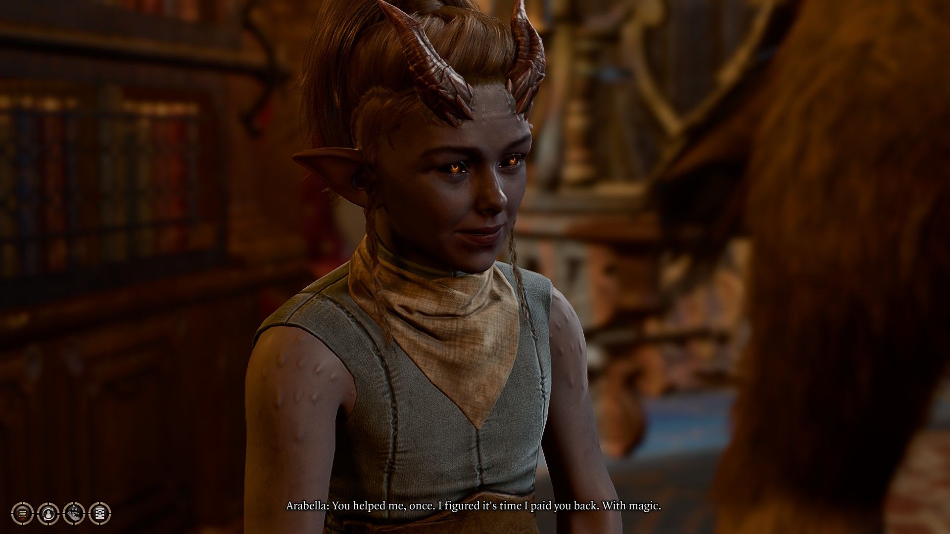 Arabella pledges to help player in final fight in Baldur's Gate 3.