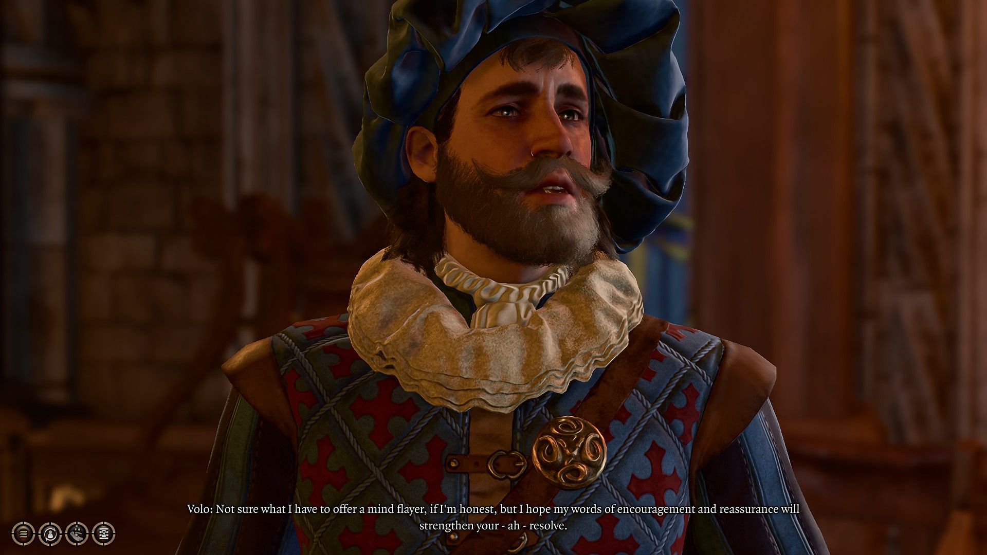 Volo pledges to given assistance during final fight in Baldur's Gate 3.