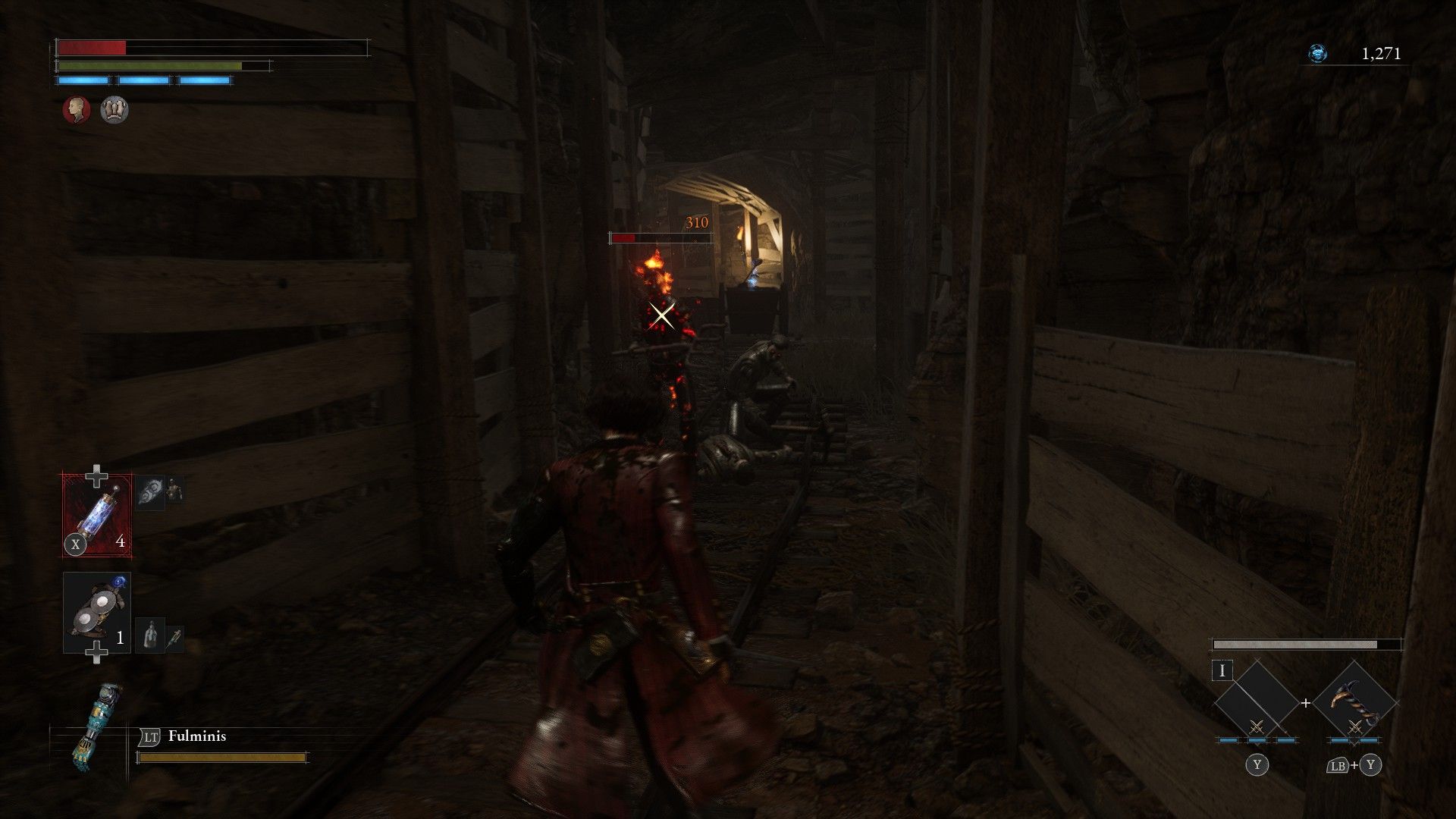 Pitchfork Puppet Causes Barrel To Explode In Mining Shaft In Lies of P