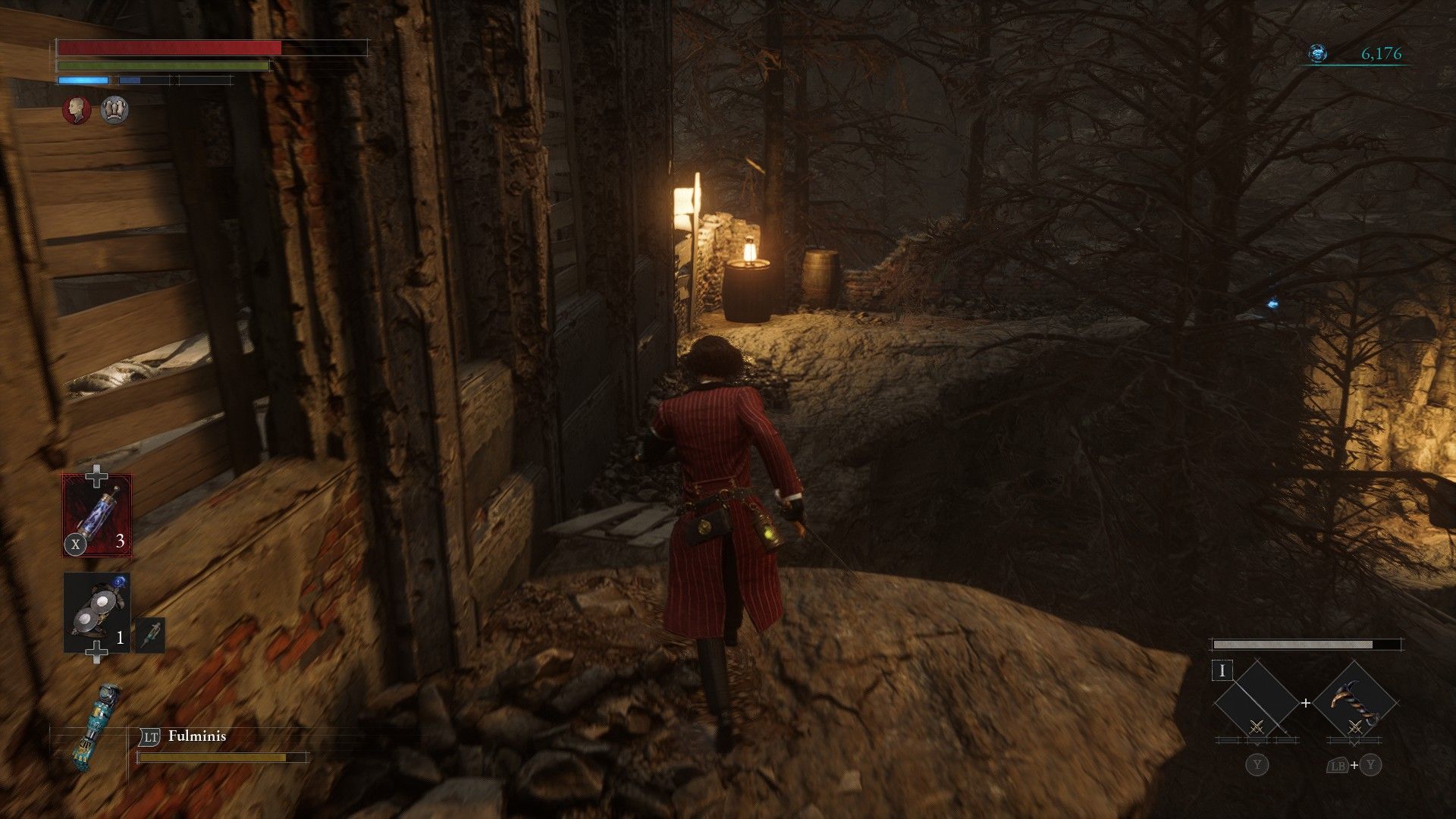 P Takes Ledge Path Behind Moonlight Town House In Lies of P