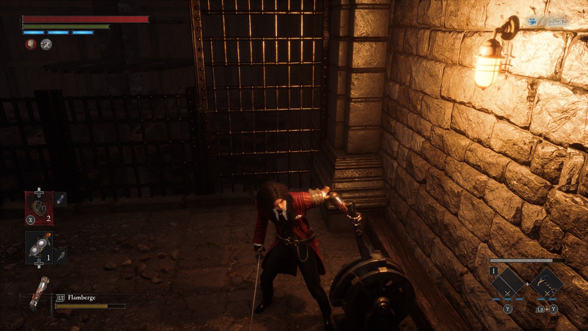 P Pulls Back Lever To Change Lift Direction And Open Chapel Shortcut In Lies of P