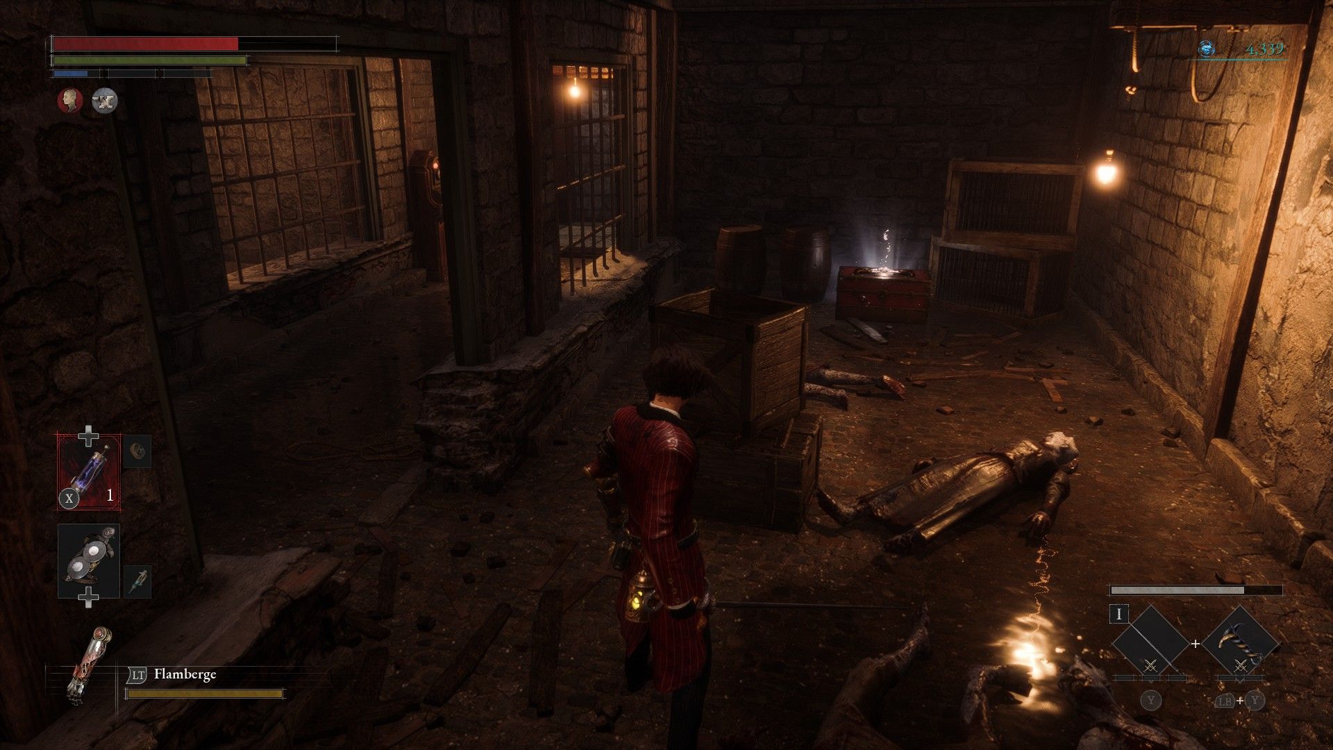 P Finds Krat Supply Box Chest In Cathedral Chapel Prison Cell Lies of P