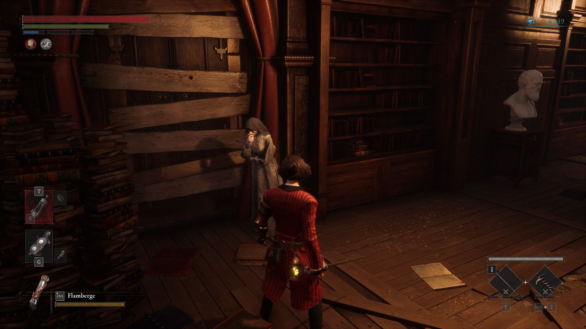 P Finds Cecile Huddled Against Wall In Cathedral Library Lies of P