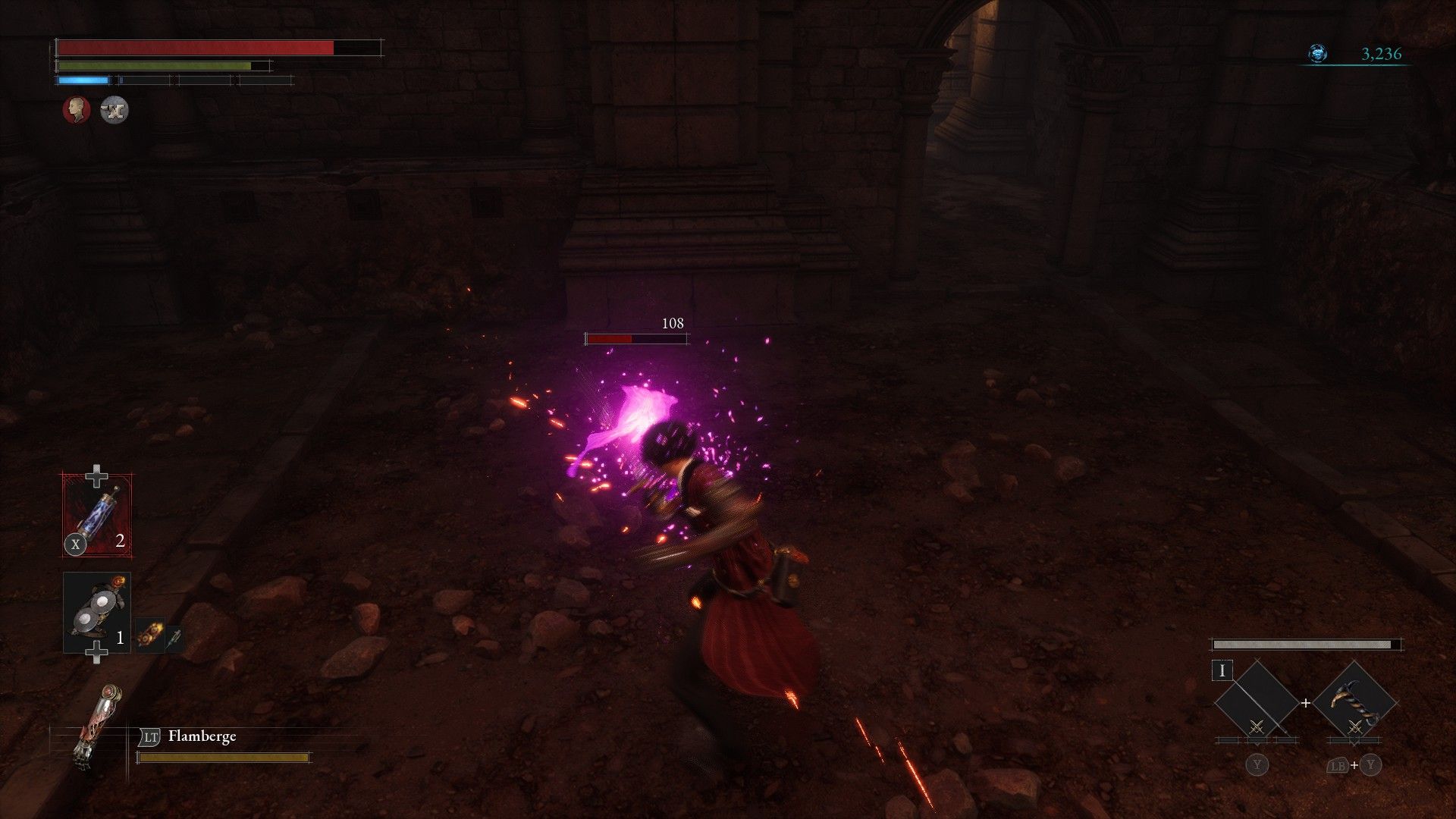 P Stabs Dimensional Butterfly In Undercroft Of The Cathedral In Lies of P