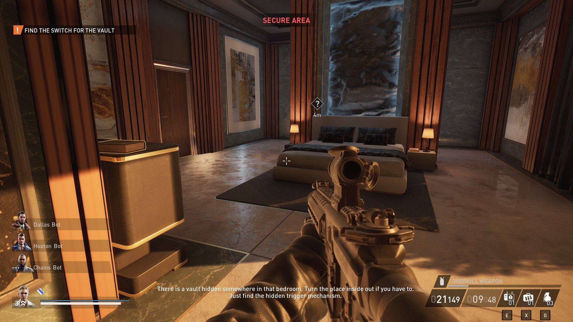 mason laurent's bedroom in payday 3