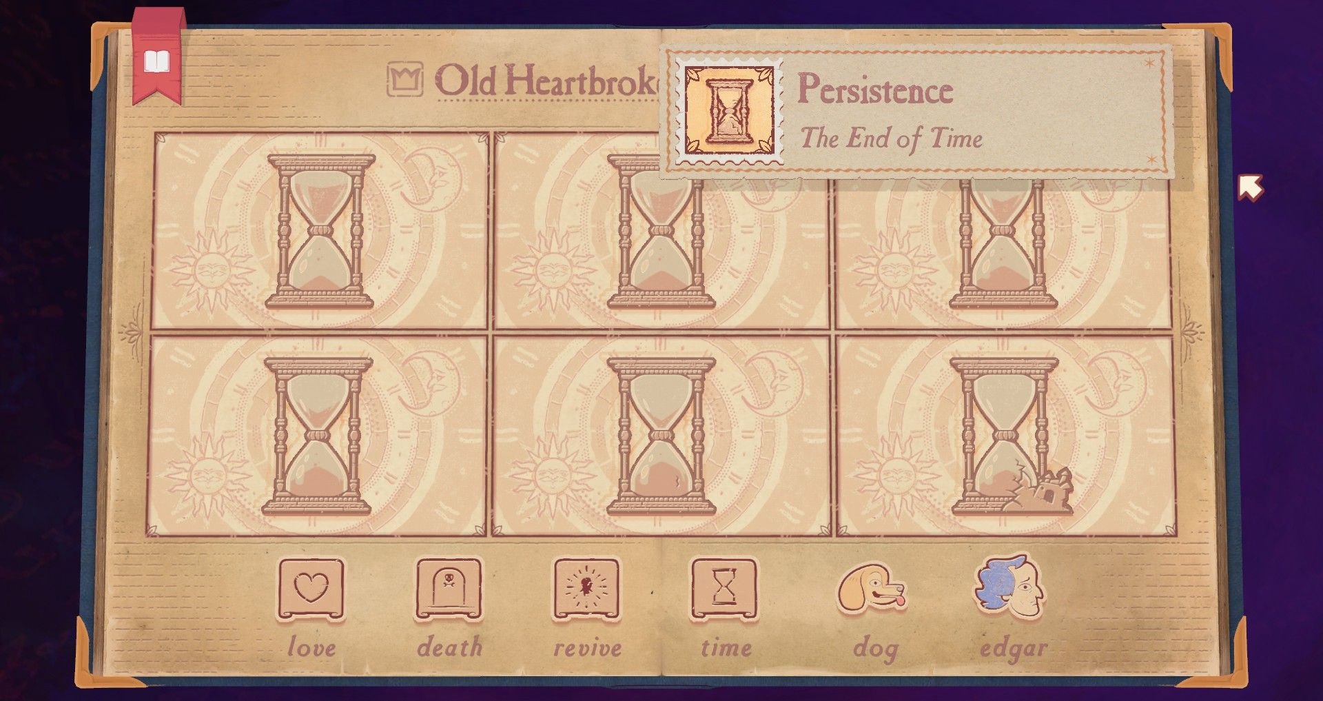 Storyteller - screenshot showing how to get the Persistance Stamp/achievement