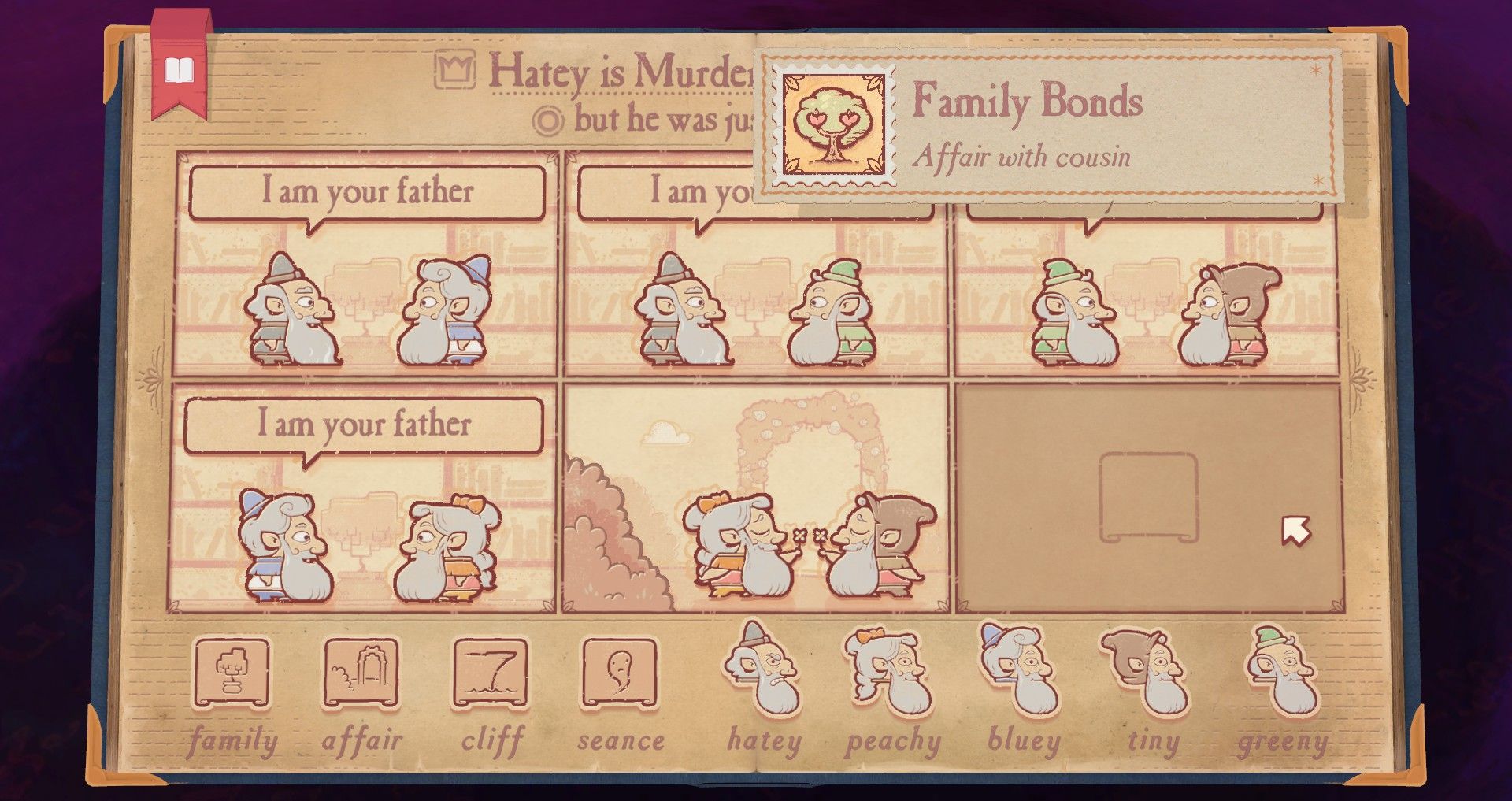 Storyteller - how to achieve the family bonds achievement/stamp