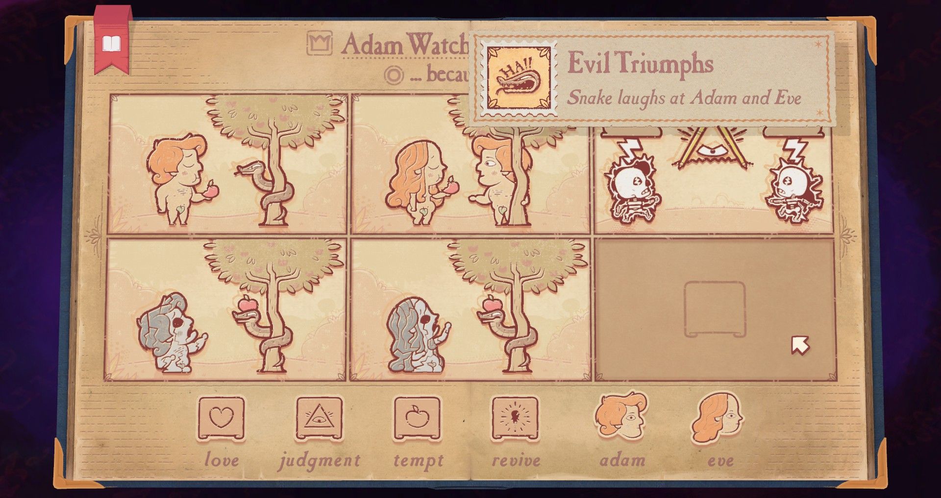 storyteller - evil triumphs achievement/stamp