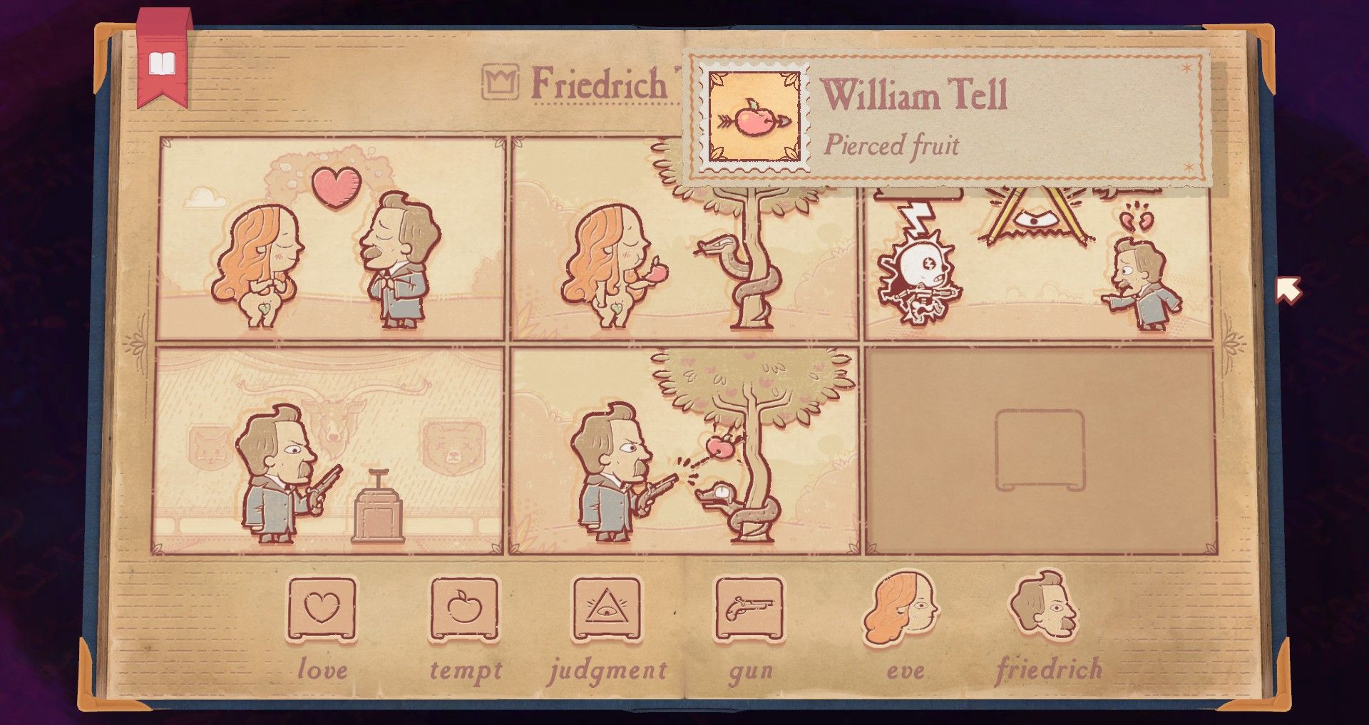 Storyteller - how to get the William Tell achievement/stamp
