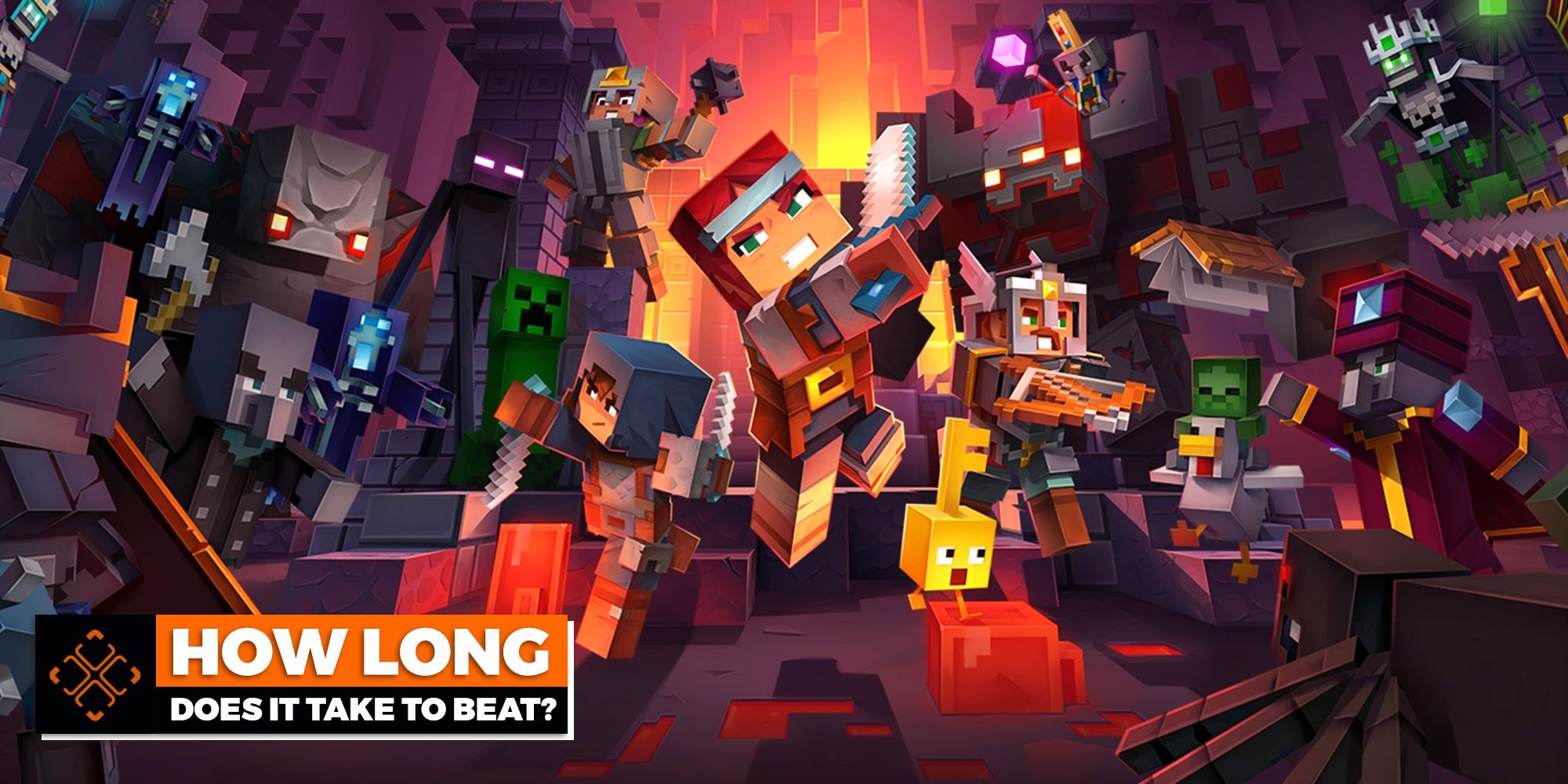 Game art from Minecraft Dungeons.