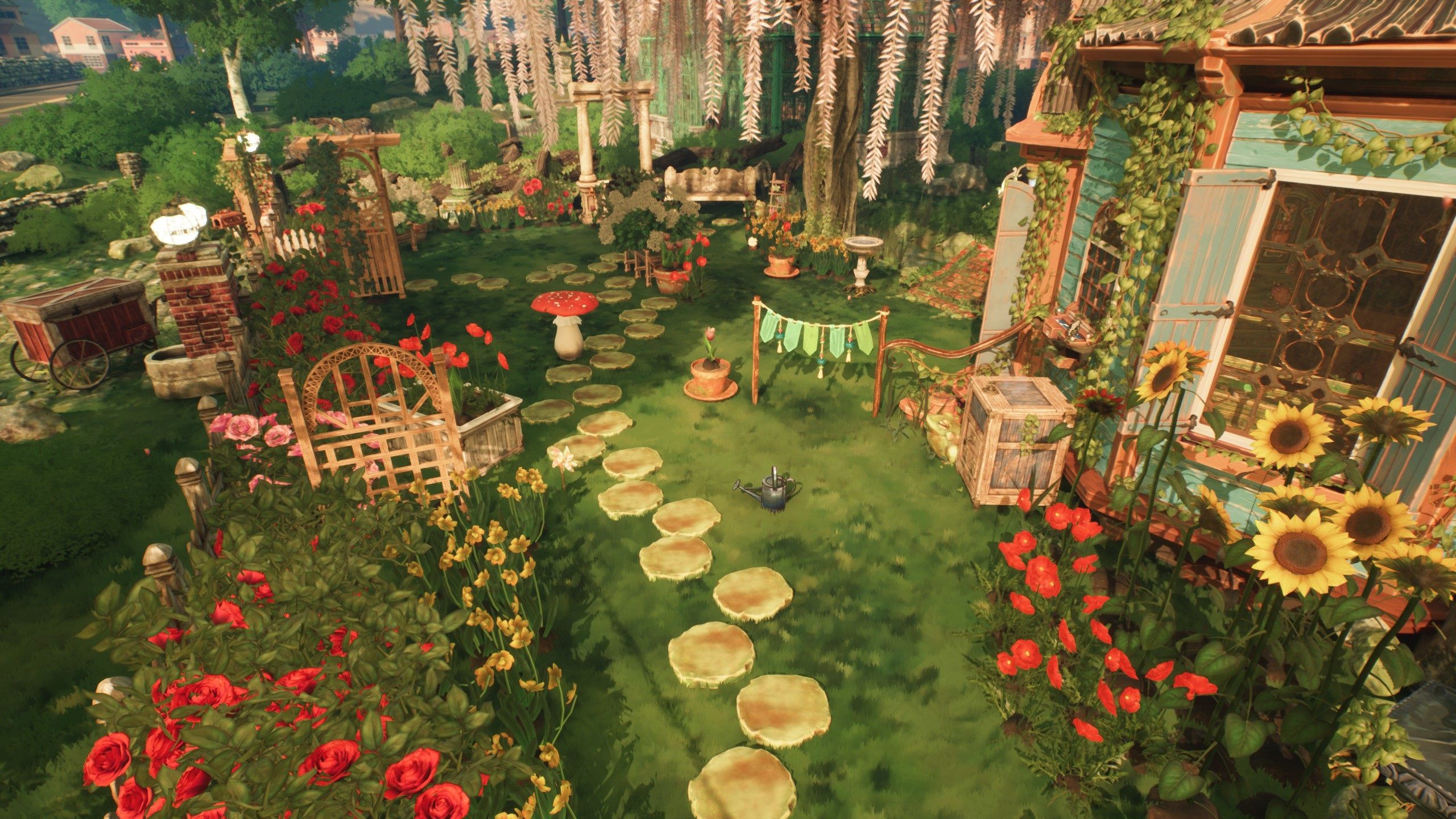 A view of the garden in Garden Life.