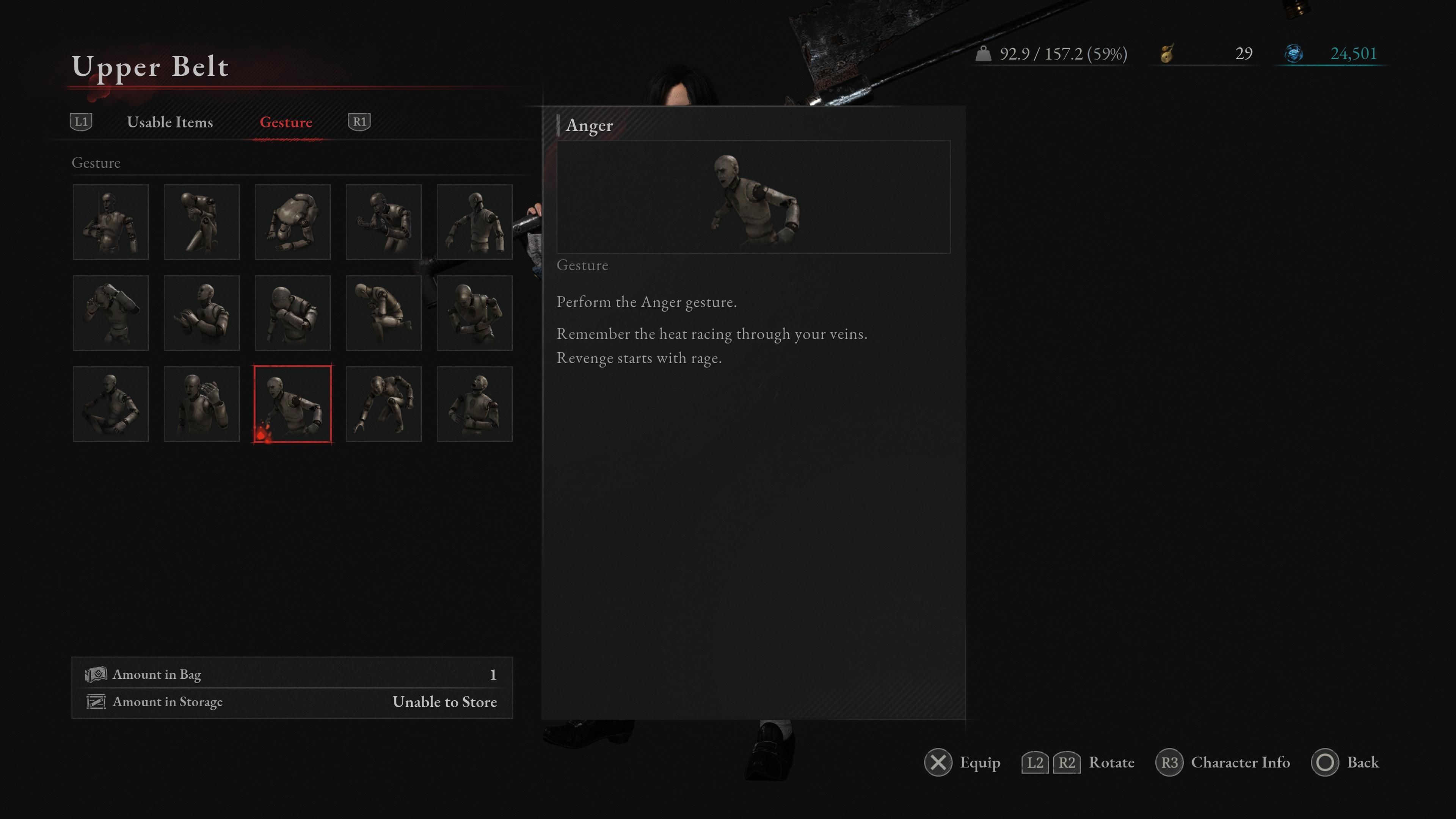 Anger Gesture in Lies Of P