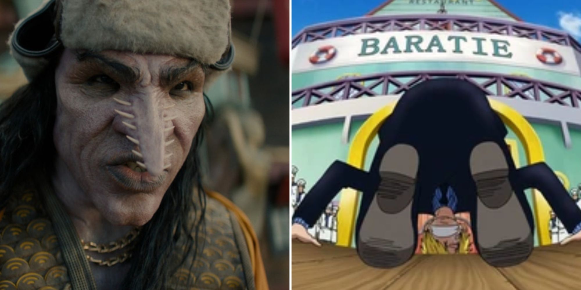Arlong At Baratie, Vs Sanji Thanking Zeff After Don Krieg's Defeat