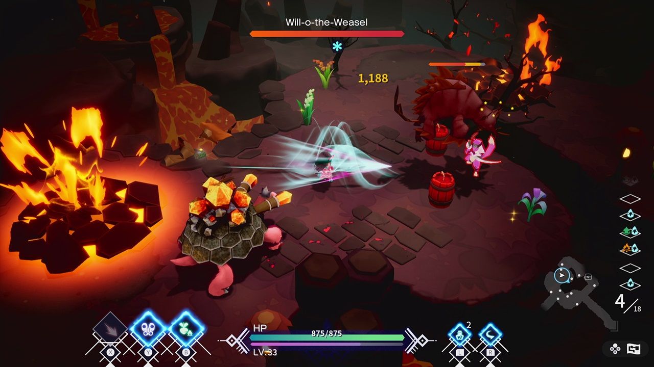 Character defeating a monster in Silent Hope.
