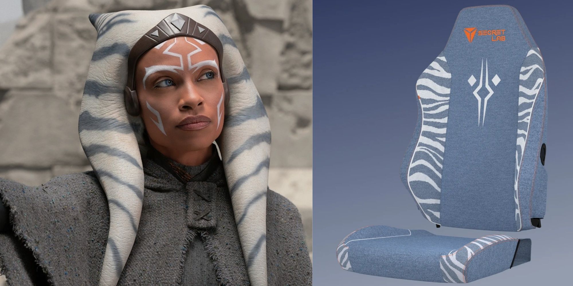 ahsoka and secretlab's ahsoka gaming chair skin