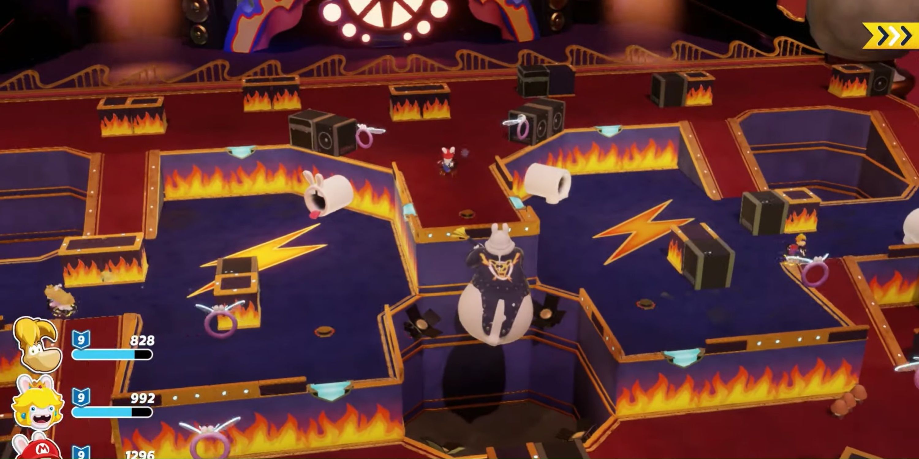 The Phantom attacks the group in Mario + Rabbids Sparks of Hope
