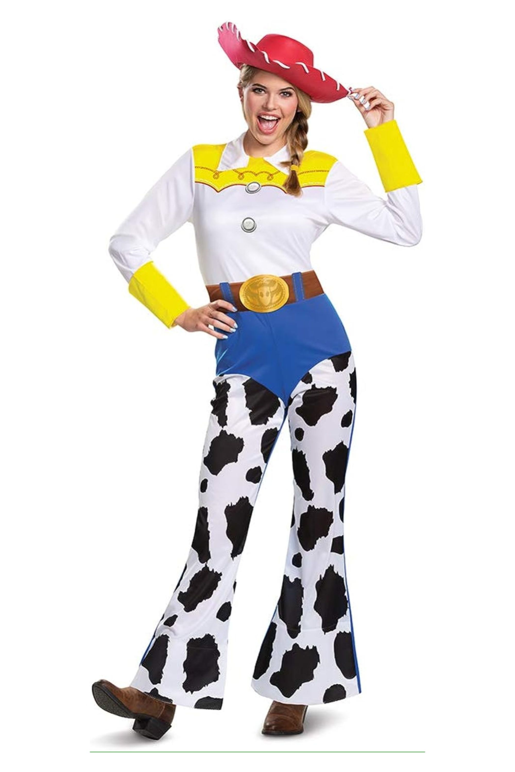 woman dressed as jessie from toy story