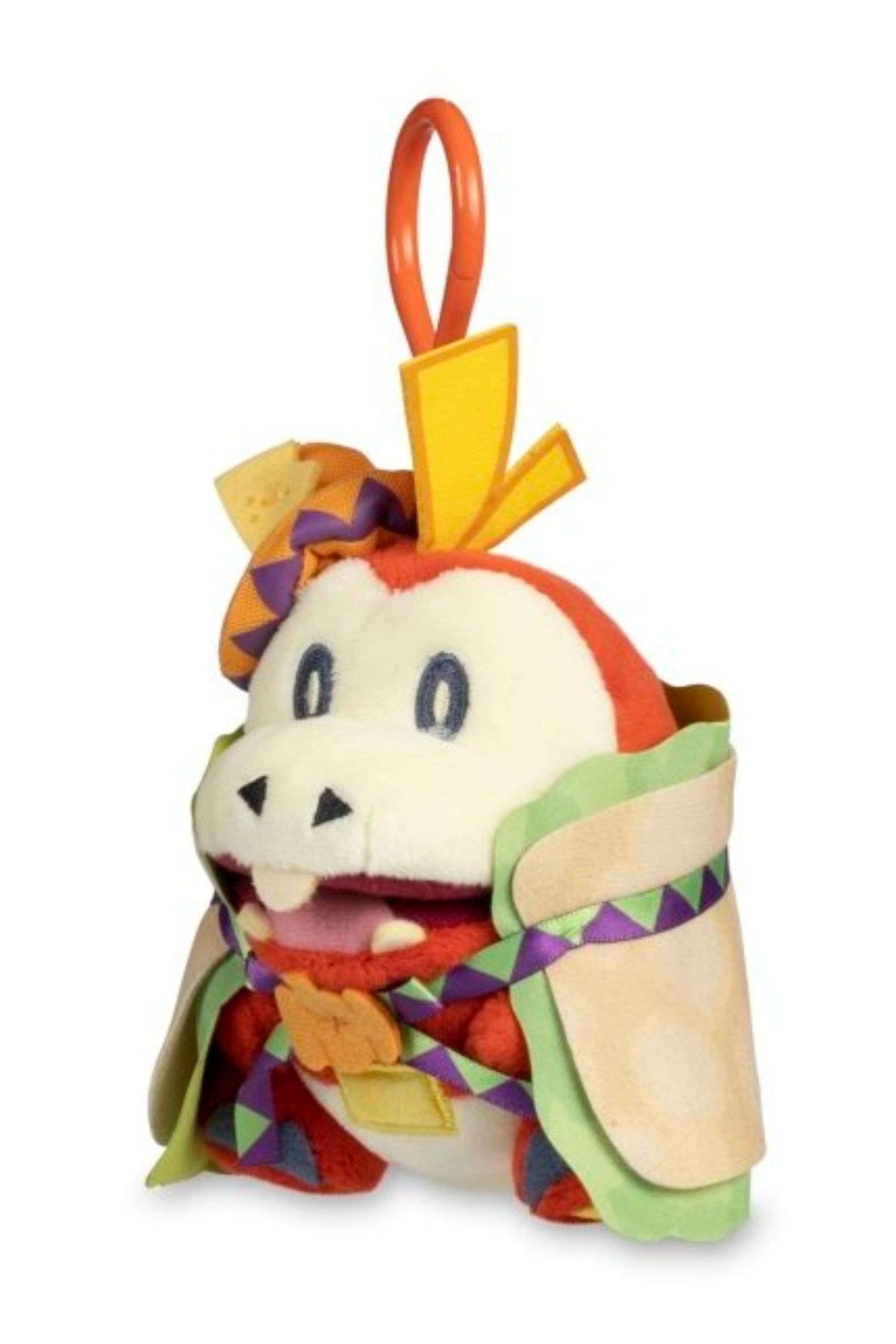 fuecoco wearing a taco pokemon plush