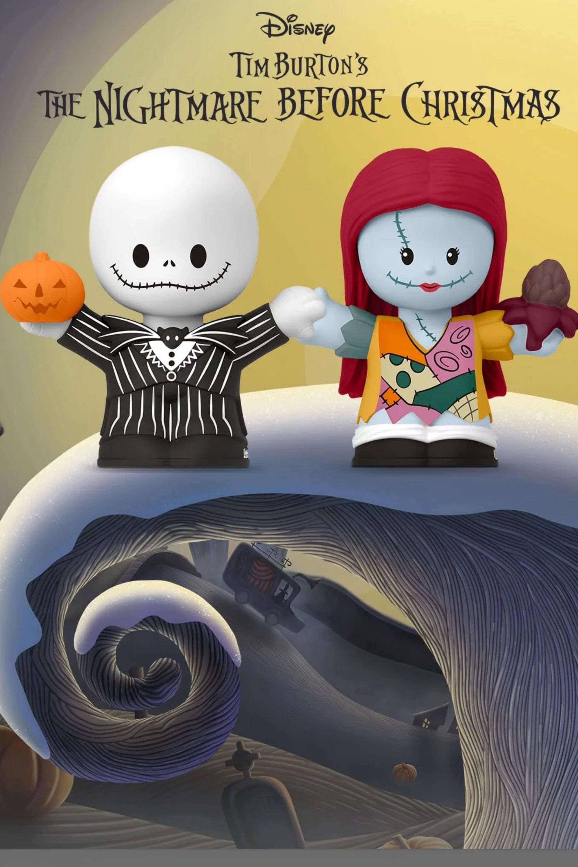 jack and sally little people collector set nightmare before christmas figures