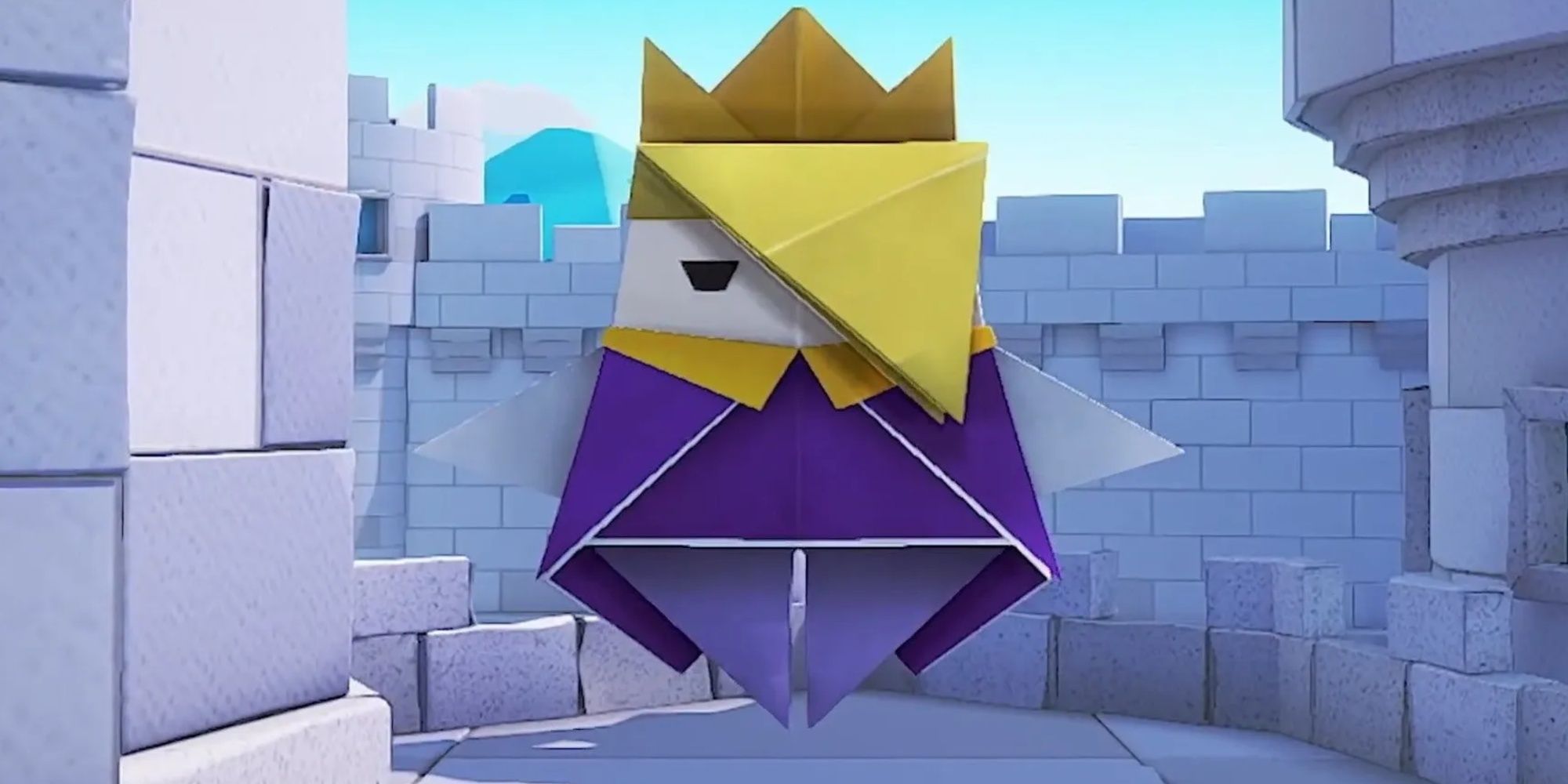King Olly Floating In Front Of A Wall