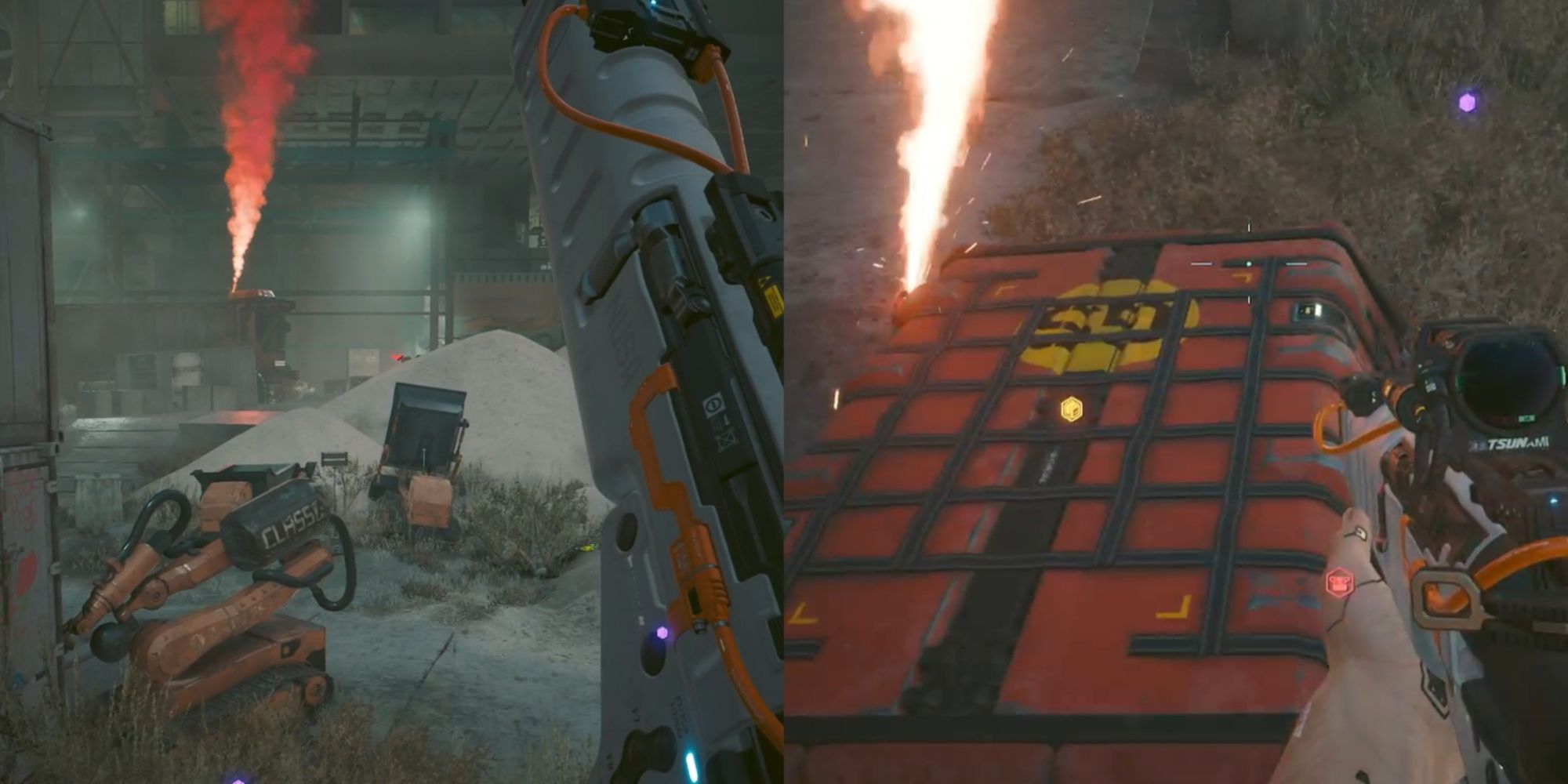 Cyberpunk 2077 Phantom Liberty Airdrop Featured Split Image Red Cloud and Close-up Of AirDrop