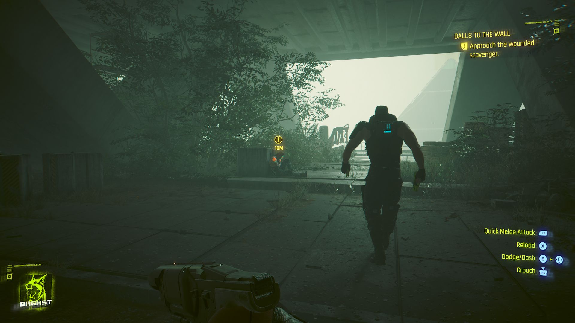 Cyberpunk 2077 Phantom Liberty Screenshot Of Approaching Wounded Scavenger