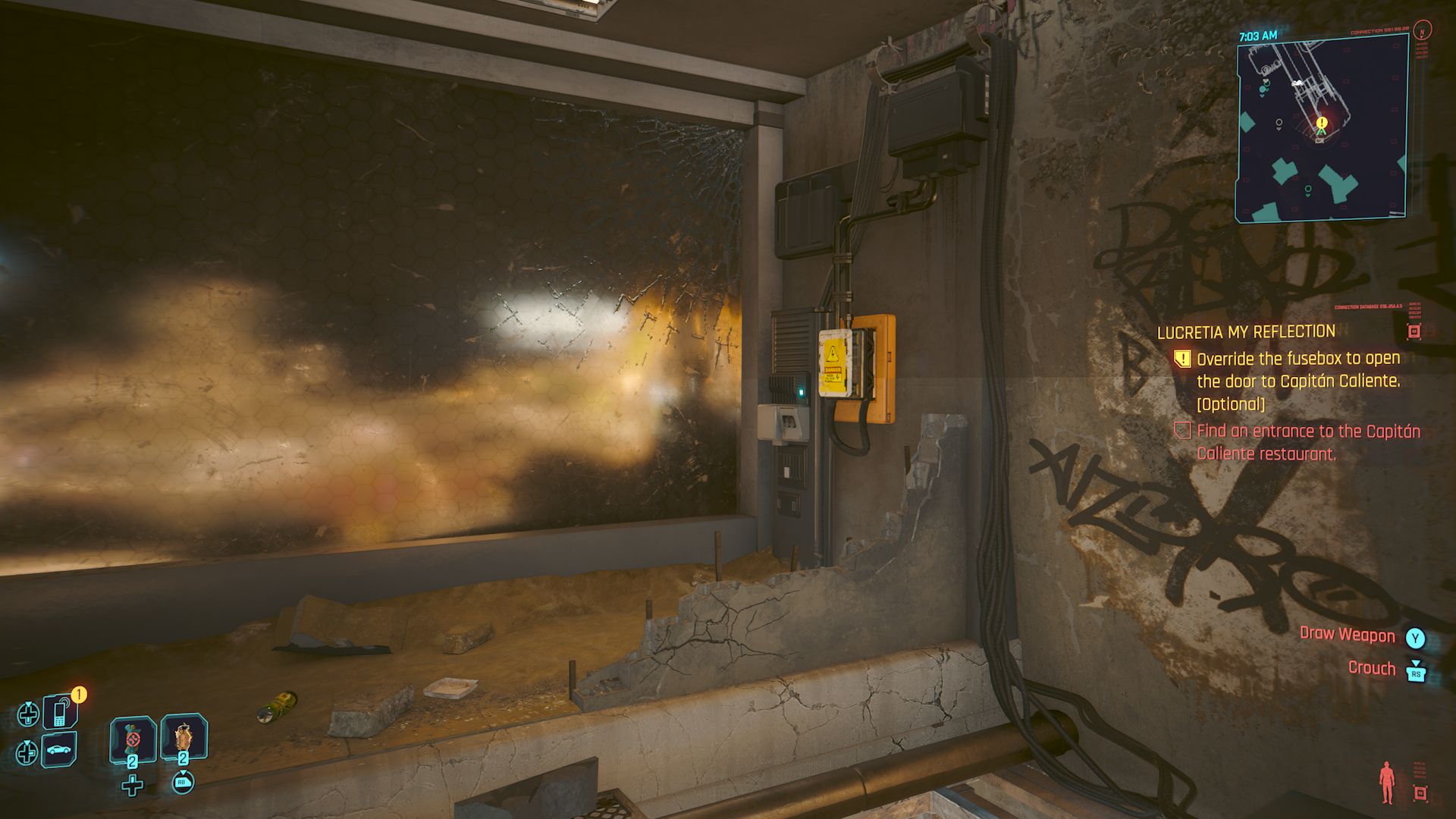 Cyberpunk 2077 Phantom Liberty Screenshot Of Capiton Caliente Fusebox