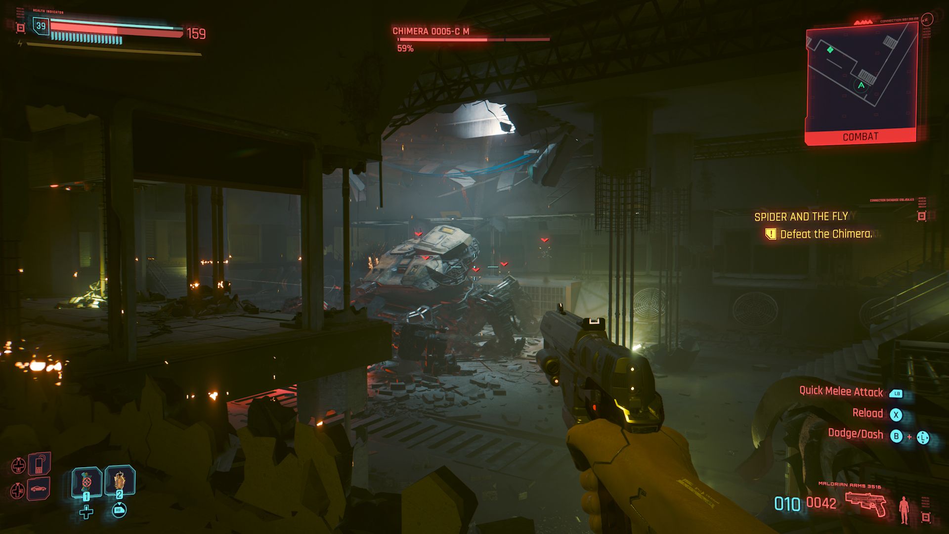 Cyberpunk 2077 Phantom Liberty Screenshot Of Chimera In Last Phase