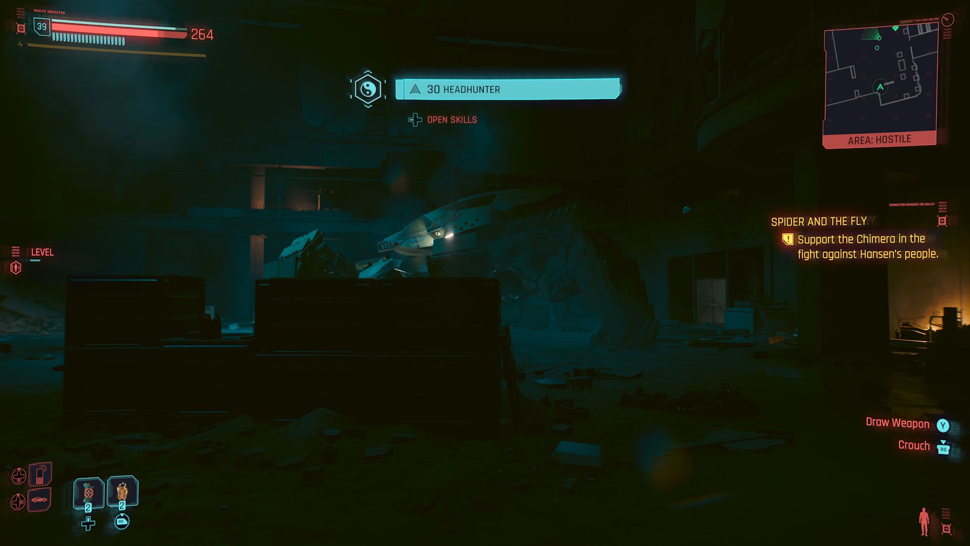 Cyberpunk 2077 Phantom Liberty Screenshot Of Chimera Mech