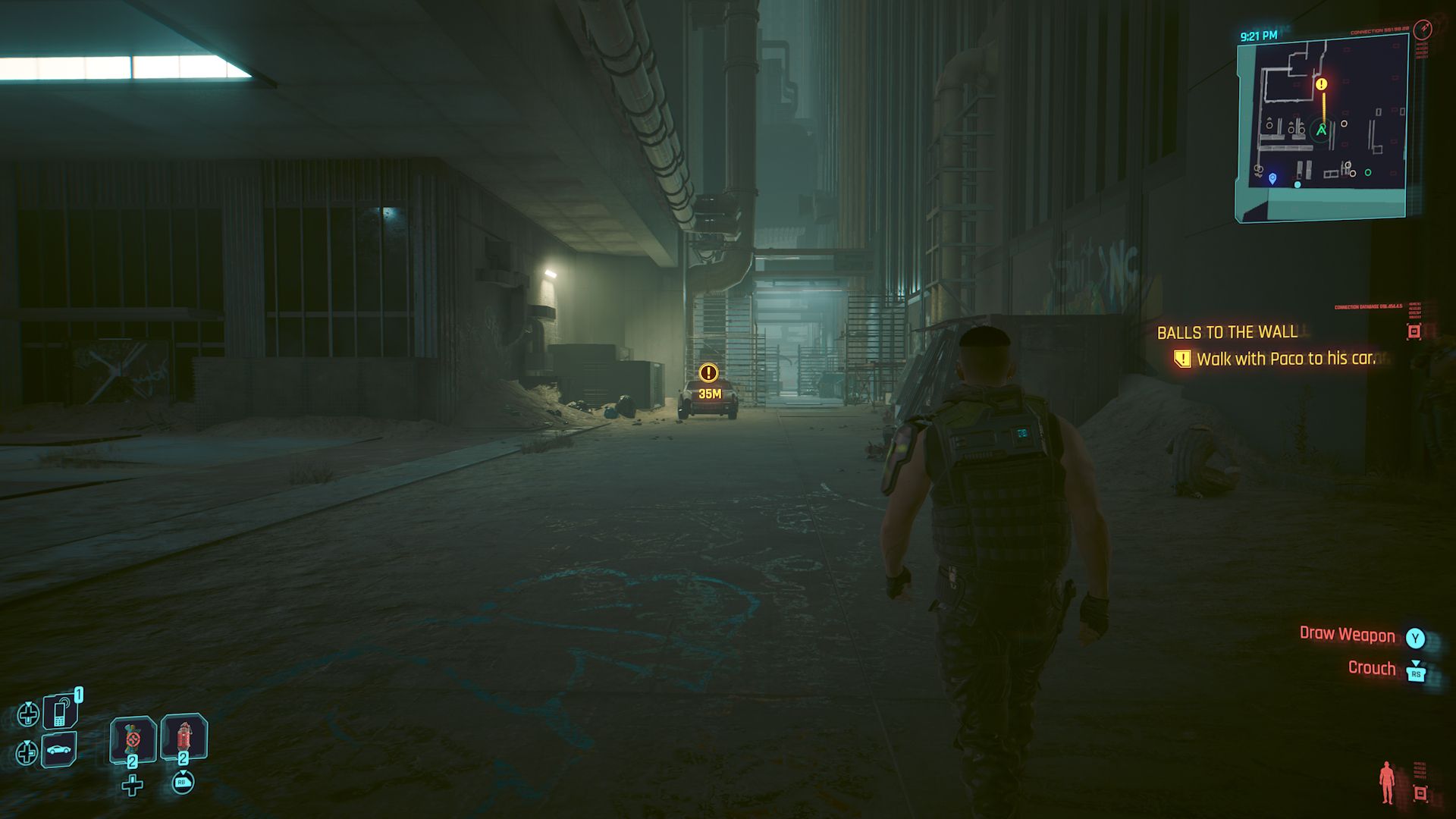 Cyberpunk 2077 Phantom Liberty Screenshot Of Player Following Paco To Car