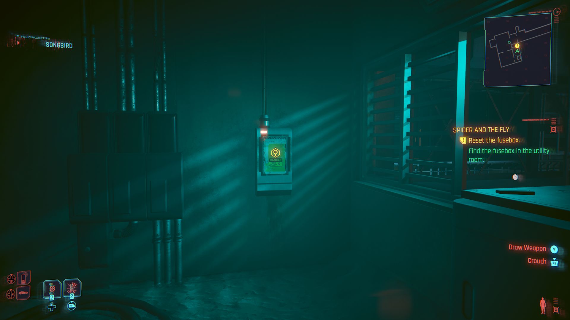 Cyberpunk 2077 Phantom Liberty Screenshot Of Fusebox On The Wall