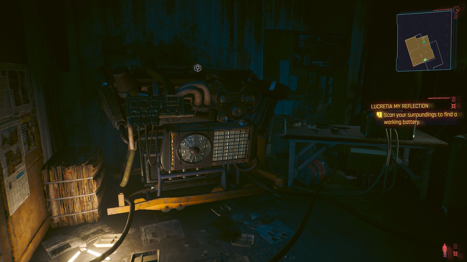 Cyberpunk 2077 Phantom Liberty Screenshot Of Generator In Abandoned Apartment