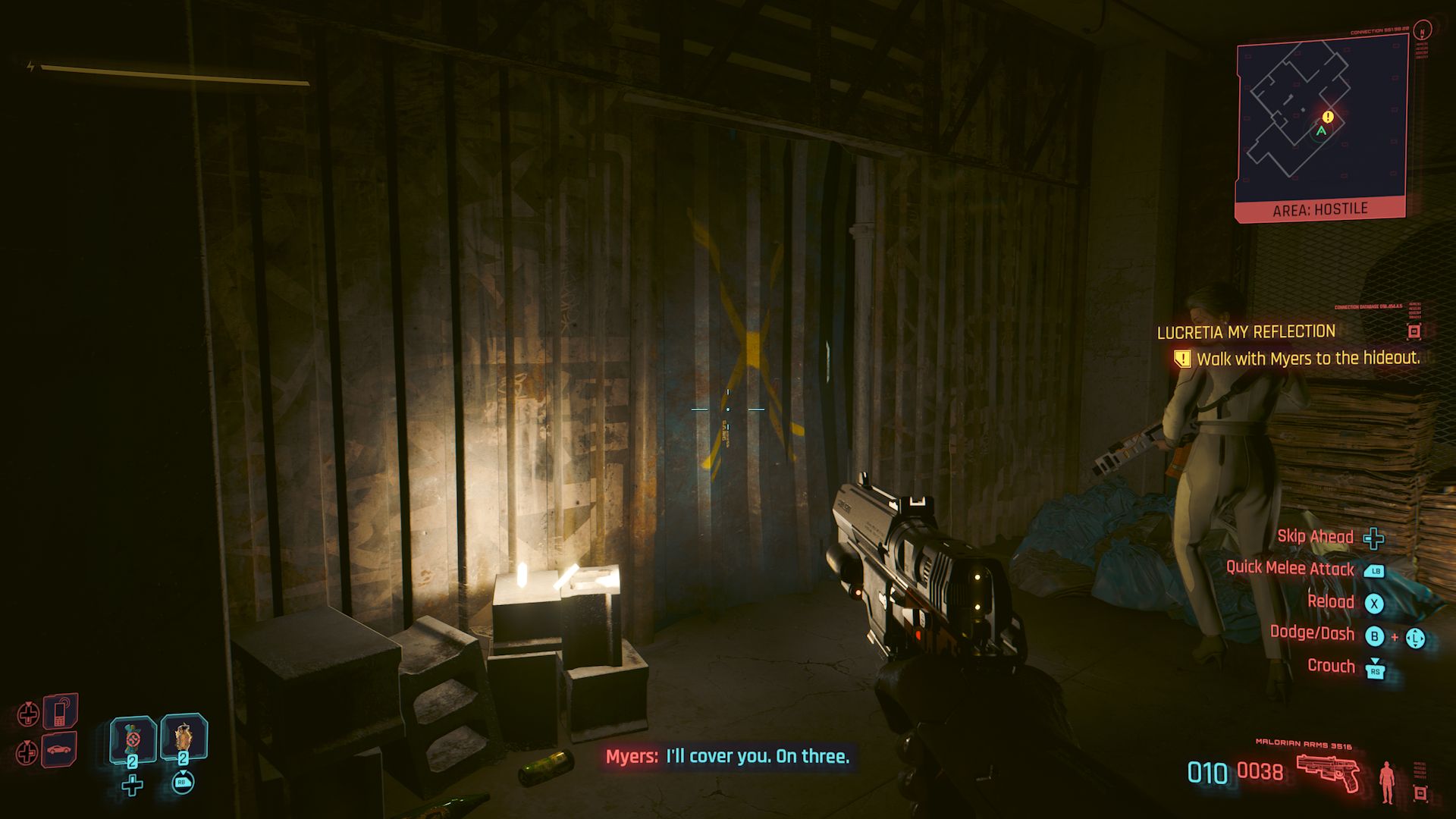 Cyberpunk 2077 Phantom Liberty Screenshot Of Metal Sheet That Serves As The Hideout Door