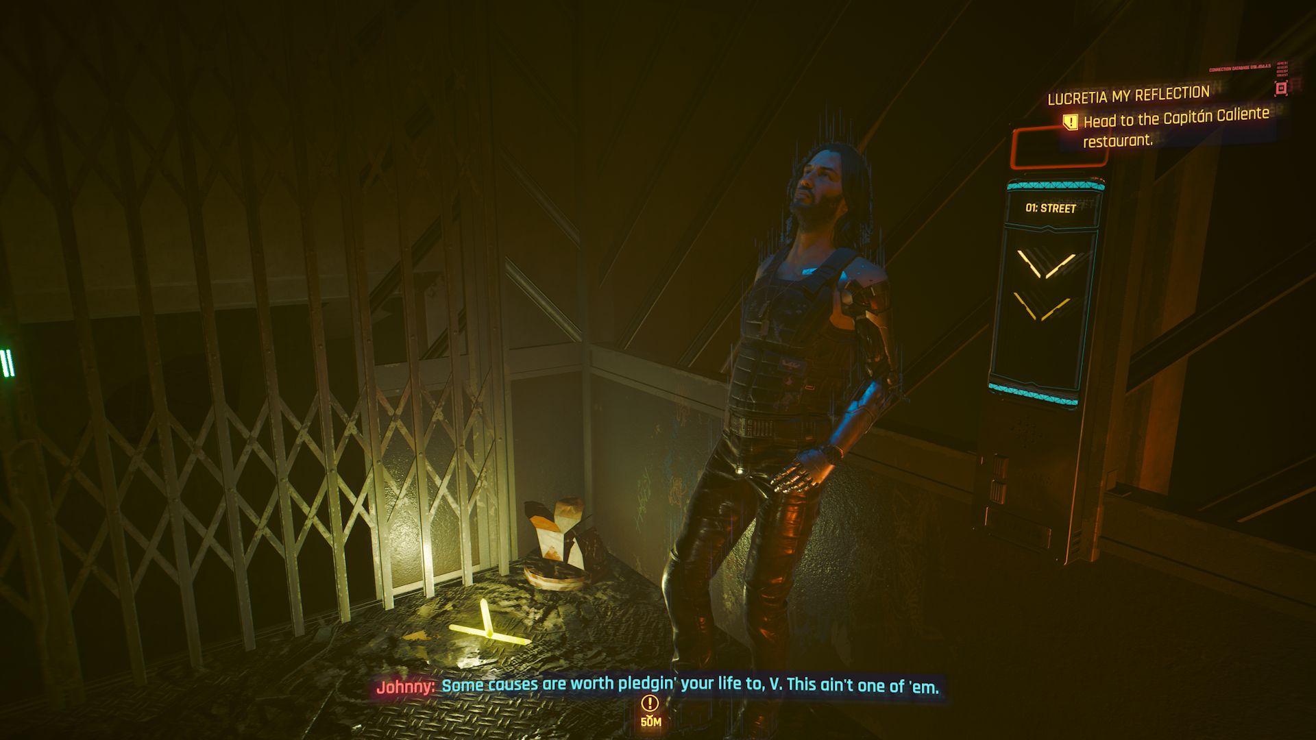 Cyberpunk 2077 Phantom Liberty Screenshot Of Johnny In Elevator