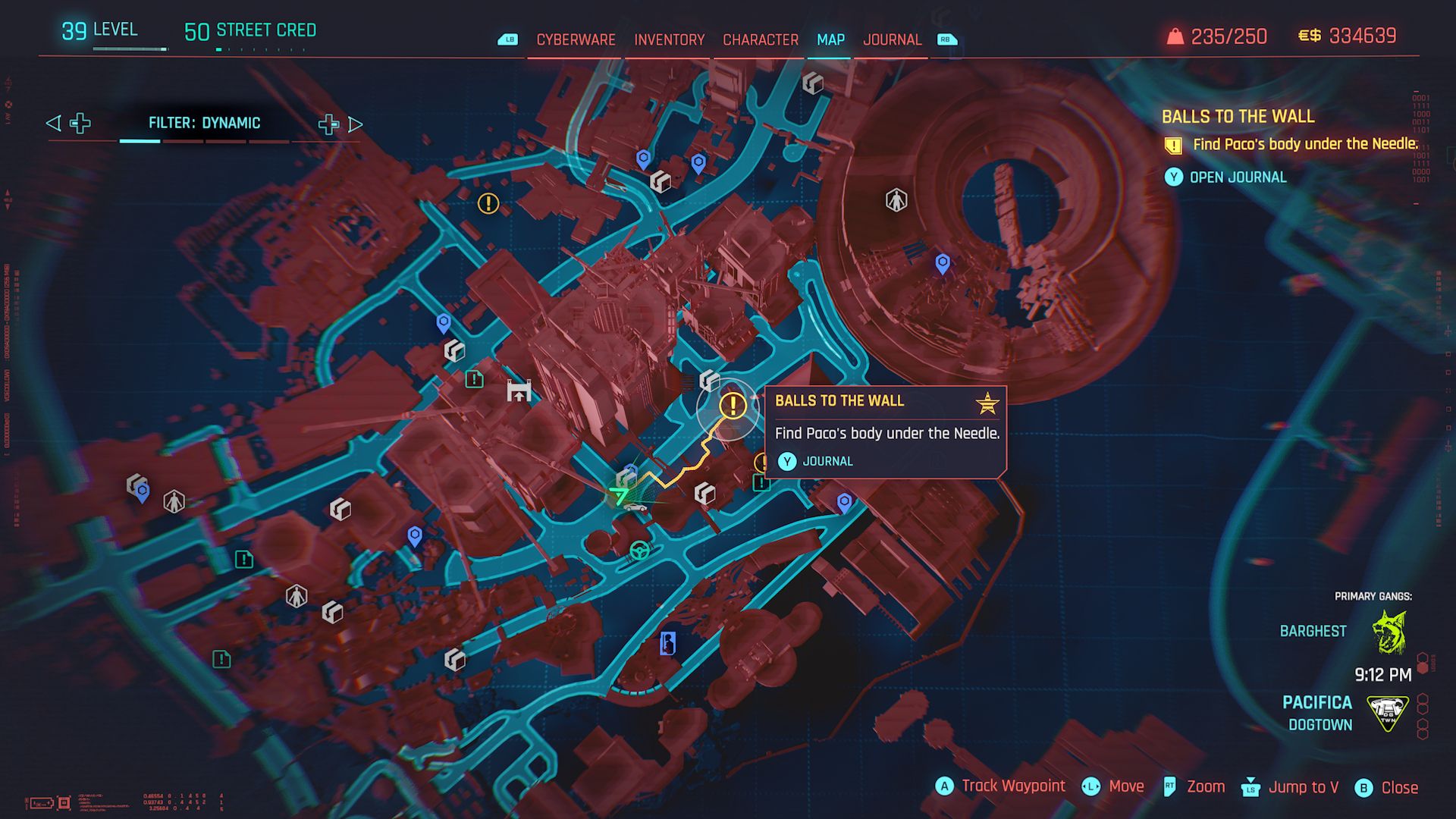 Cyberpunk 2077 Phantom Liberty Screenshot Of Needle Map Location