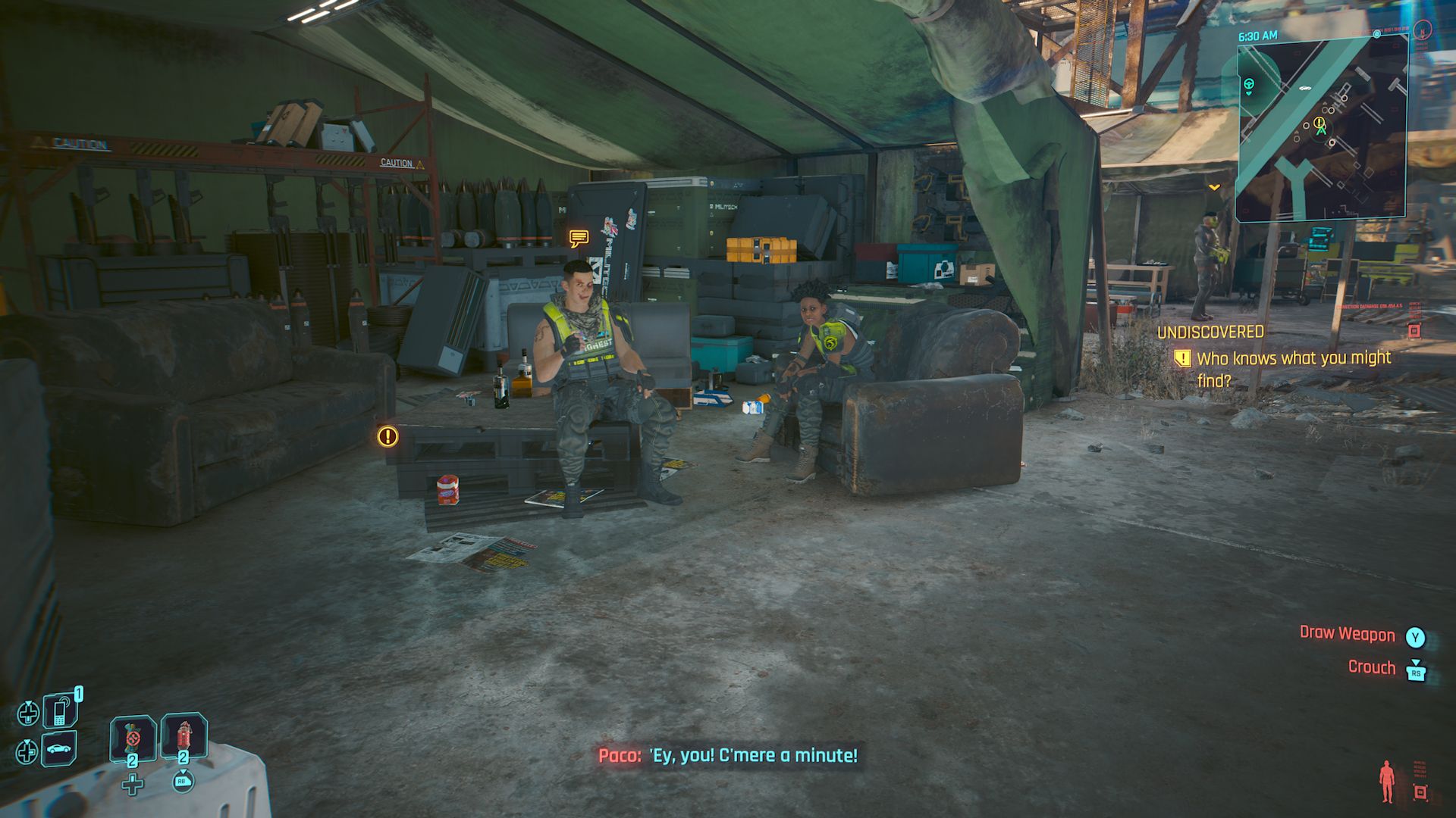 Cyberpunk 2077 Phantom Liberty Screenshot Of Paco And Babs Sitting Together