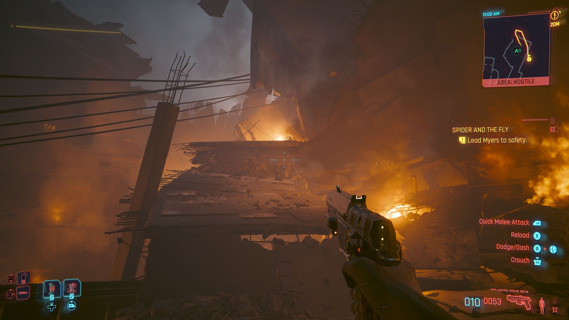 Cyberpunk 2077 Phantom Liberty Screenshot Of Path Upwards Through Rubble