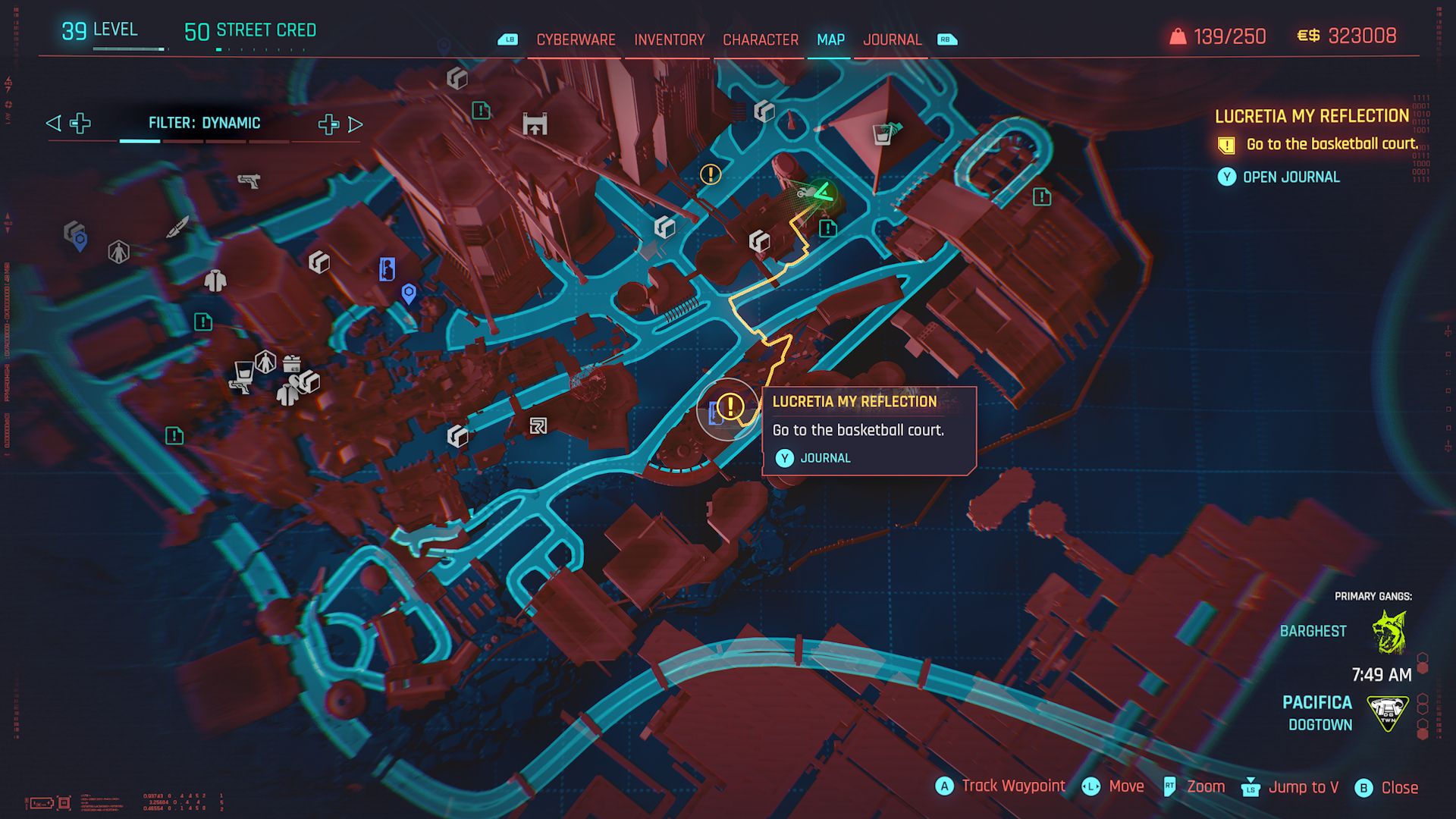 Cyberpunk 2077 Phantom Liberty Screenshot Of Reed Meeting Place On Map