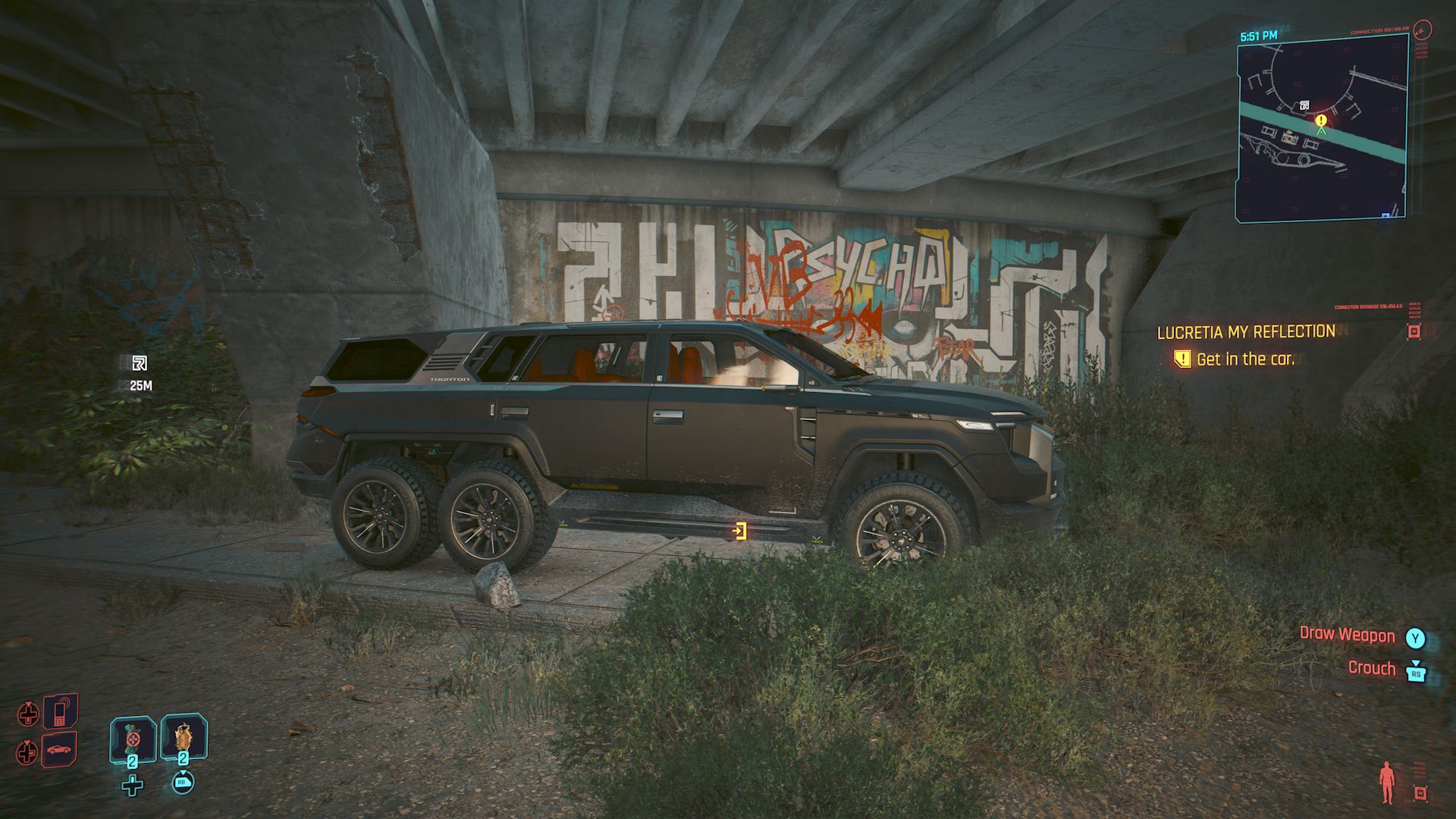 Cyberpunk 2077 Phantom Liberty Screenshot Of Reed's Car