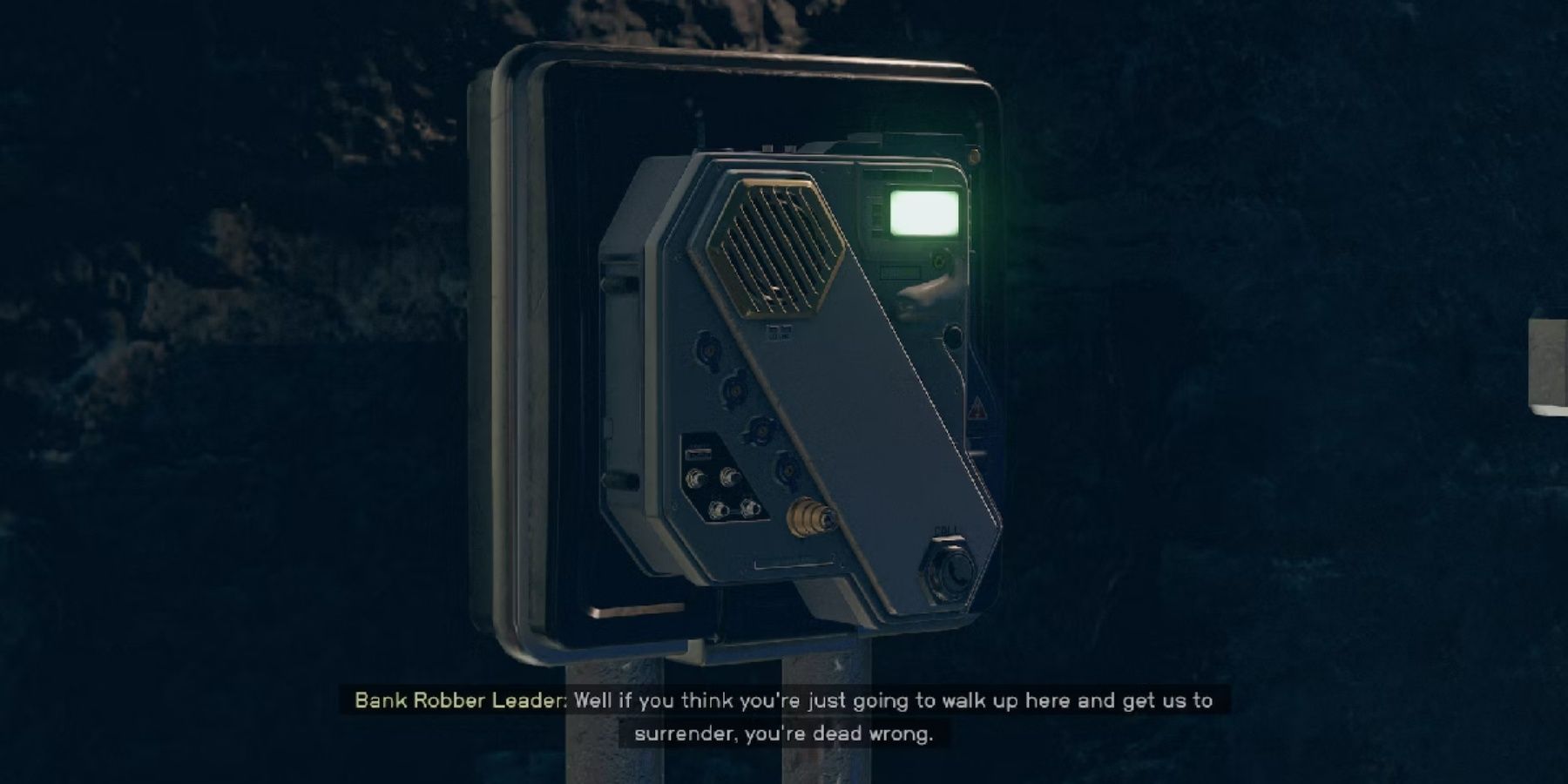 Dealing with the leader Bank Robber in The Empty Nest quest in Starfield