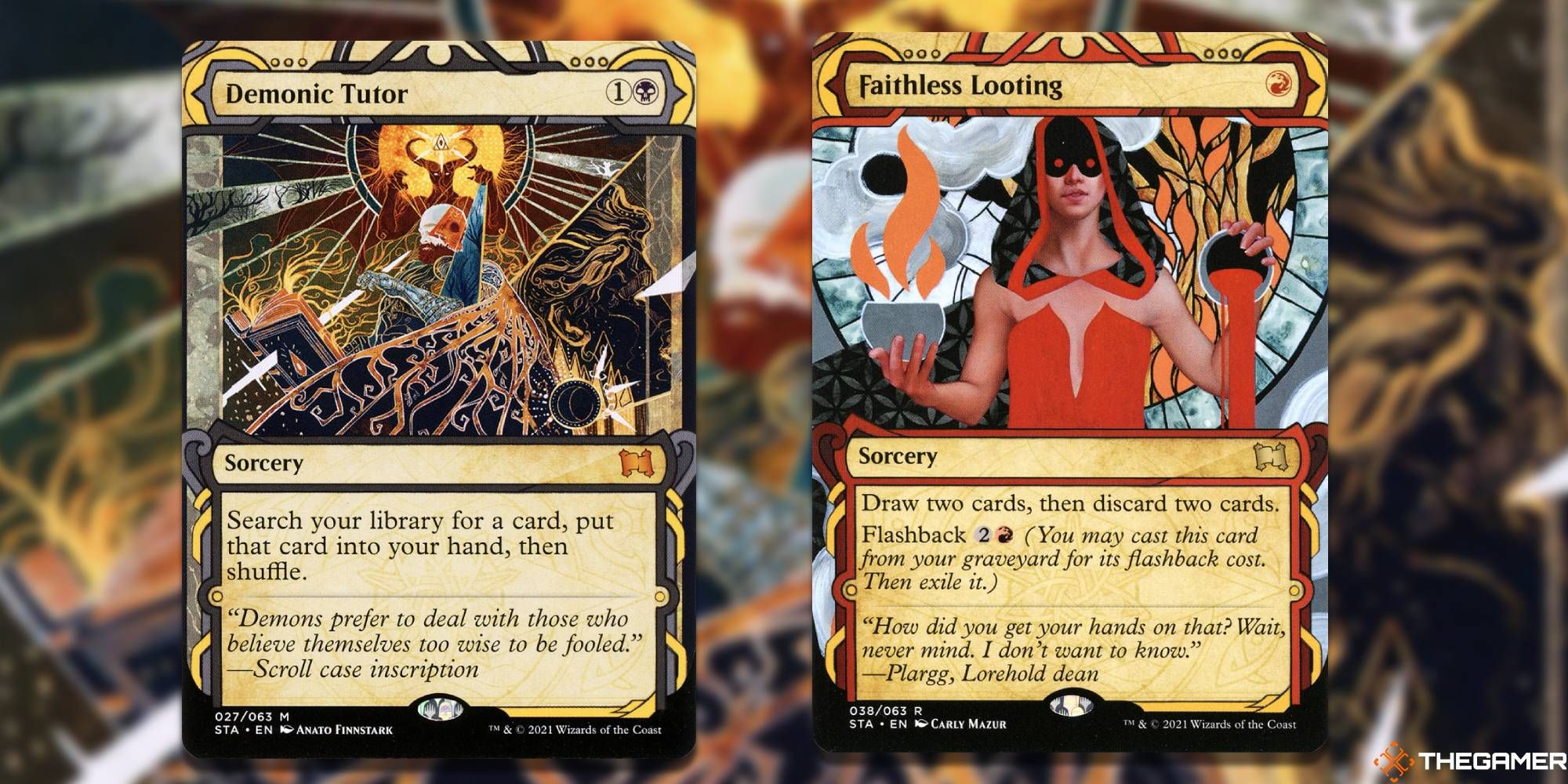Demonic Tutor + Faithless Looting