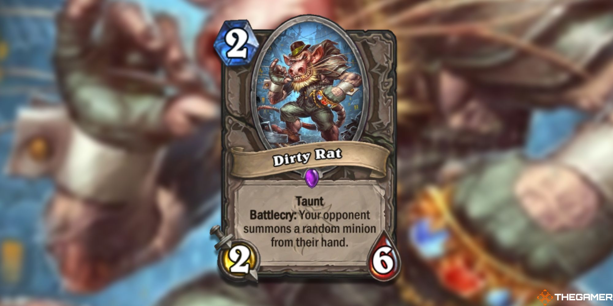 Dirty Rat Hearthstone Card