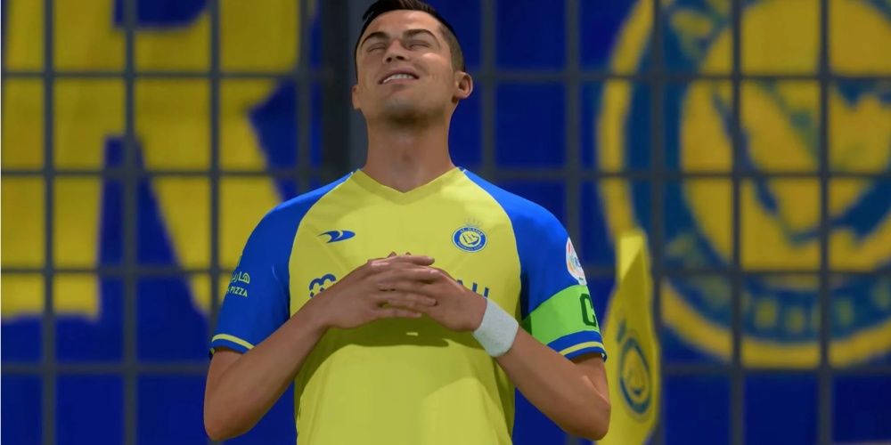 EA Sports FC 24 Cristiano Ronaldo Celebrating A Goal