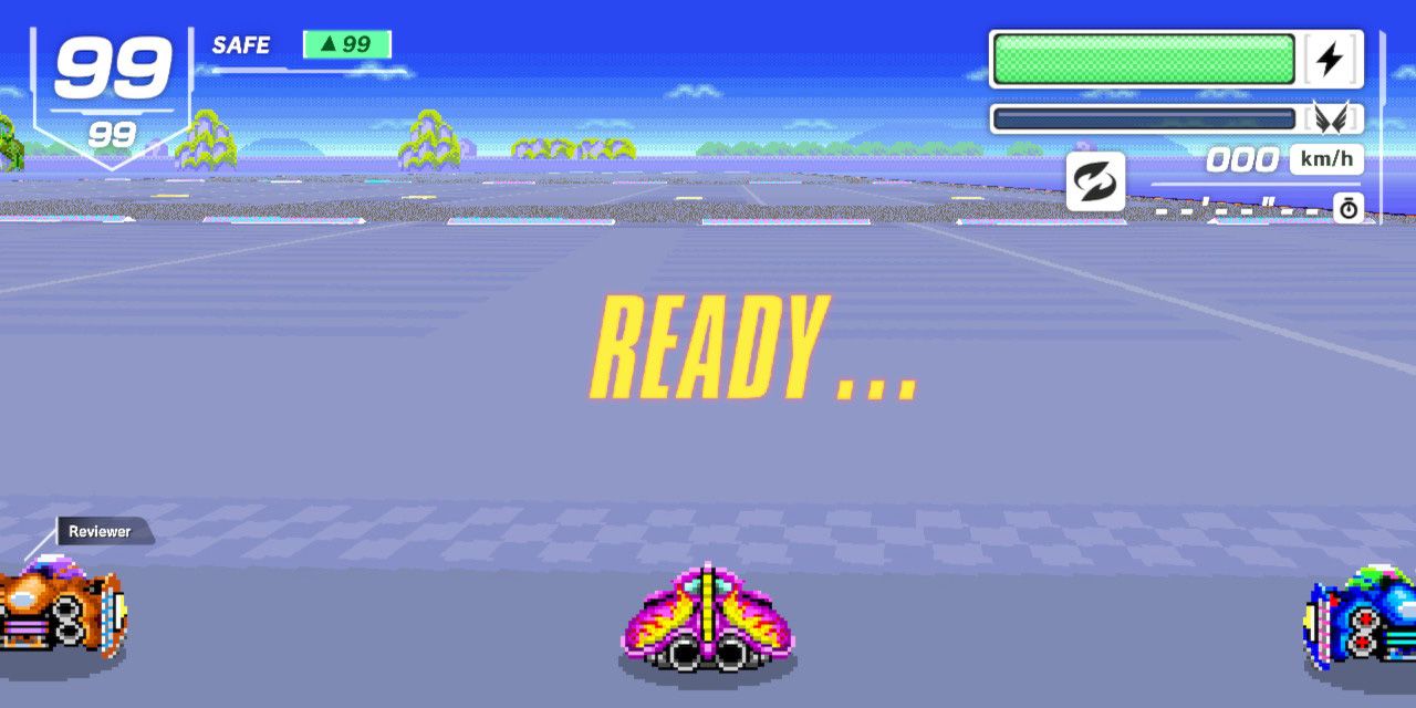 F-Zero 99 Tips - Fire Stingray Getting Ready To Perform A Start Boost In Big Blue