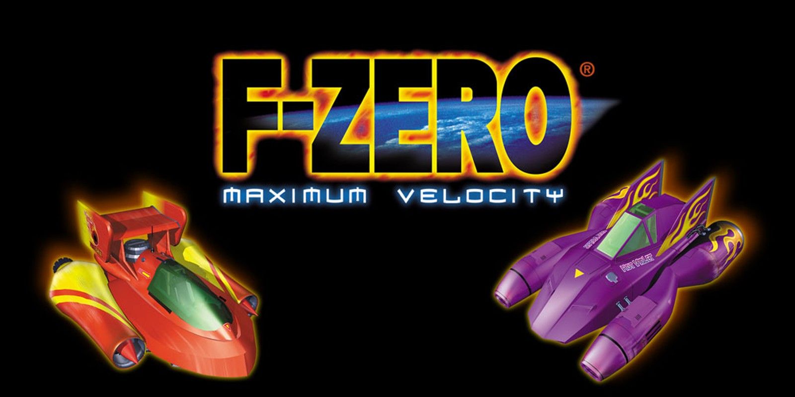 Best F-Zero Games - F-Zero Maximum Velocity - Hot Violet A Fire Ball Next To Each Other On A Black Background