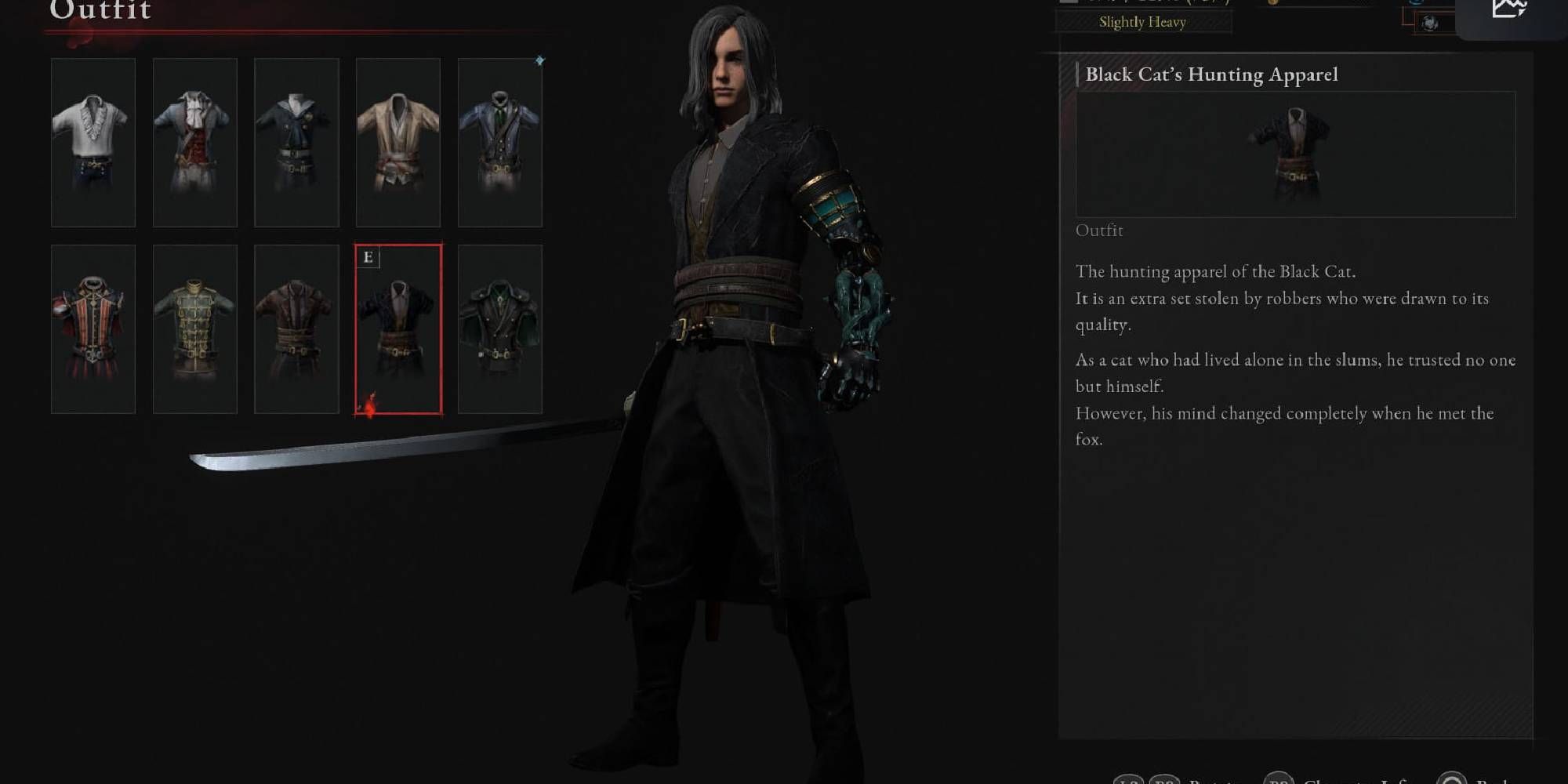 lies of p black cats hunting apparel