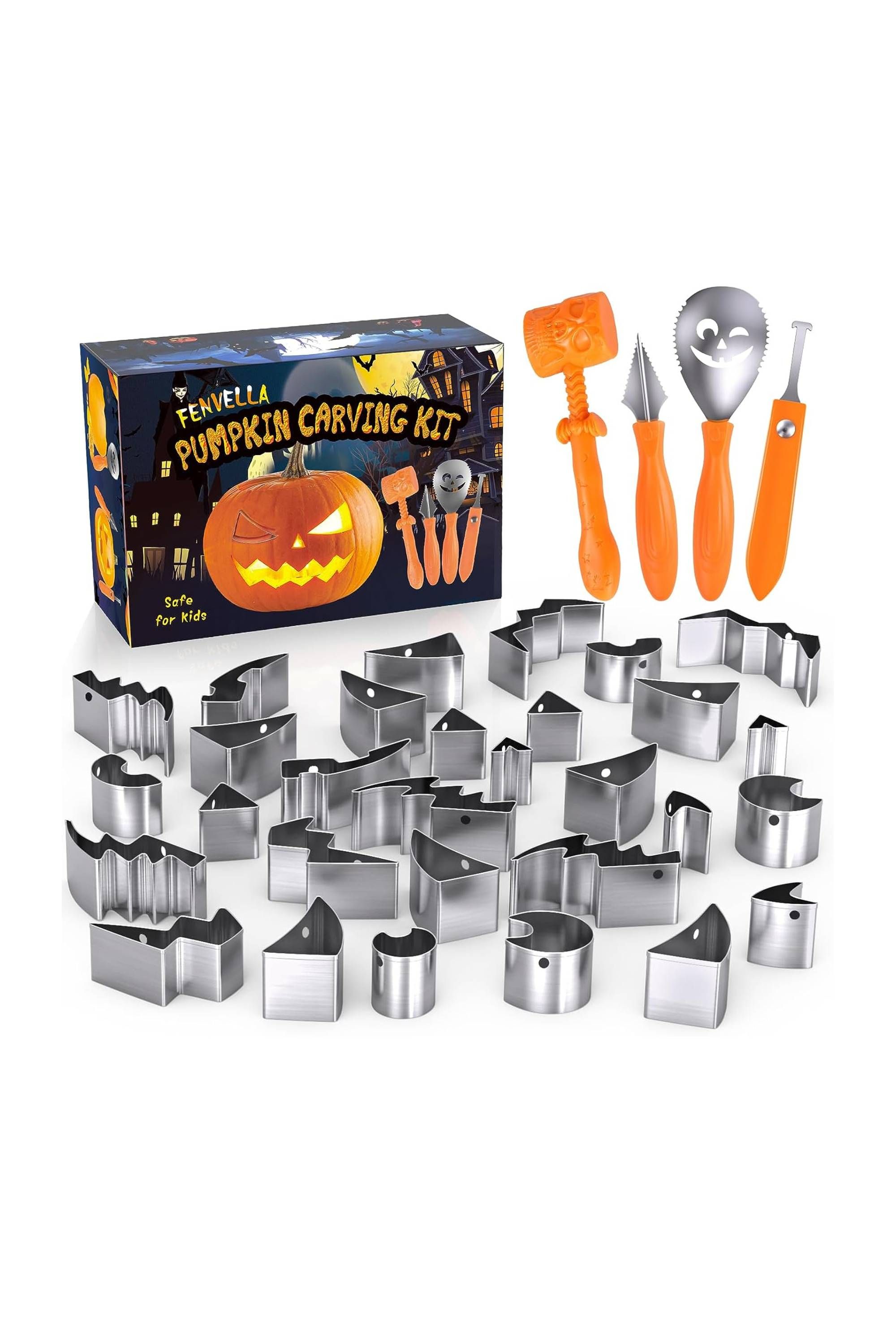 Fenvella Pumpkin Carving Kit for Kids