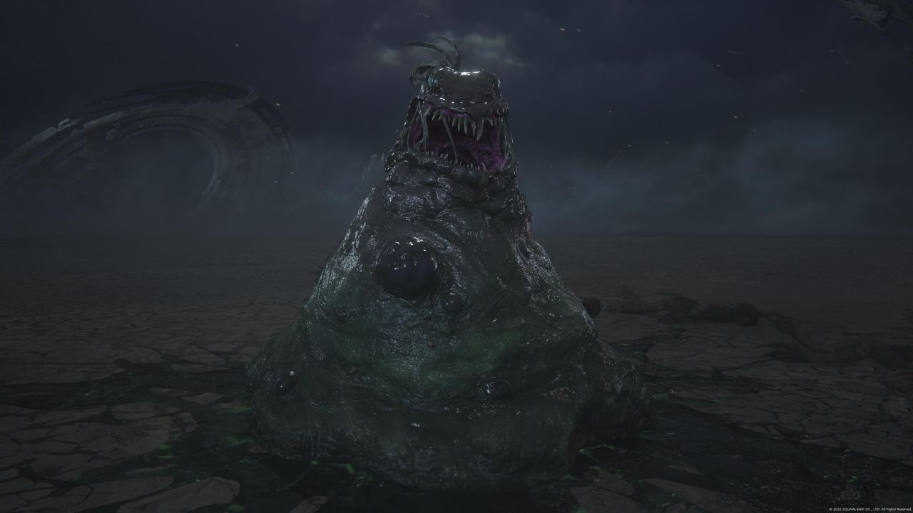 The Earthbound Fool in Stage 3-3 of Titan's Trial preparing to strike.